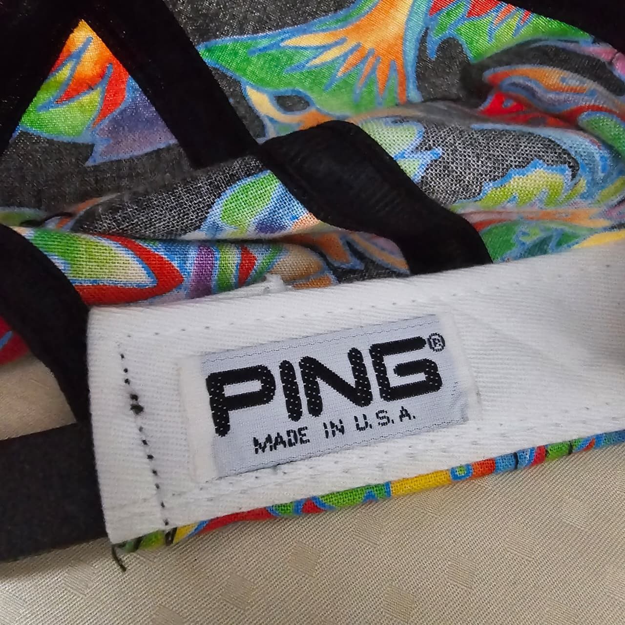 PING Vintage Ping golf all over print 90s fish paisley hats Size ONE SIZE - 10 Thumbnail