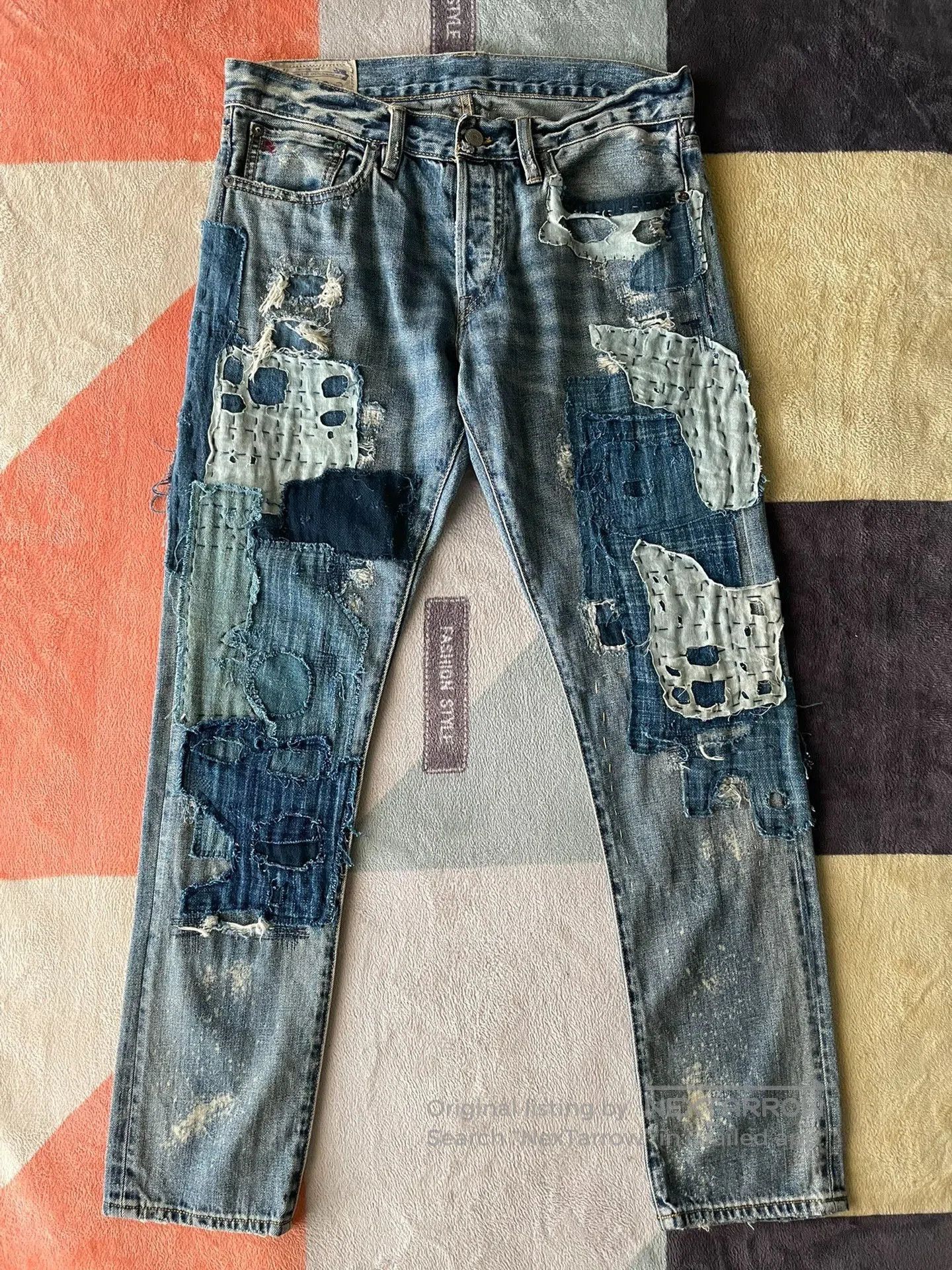 Polo Ralph Lauren Ralph Lauren Indigo Patch Jeans. Size US 30 / EU 46 - 1 Thumbnail
