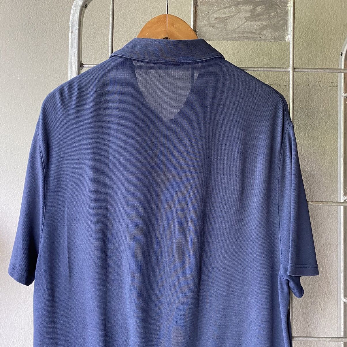 Prada PRADA Navy Short Sleeve Zip Shirt Size US M / EU 48-50 / 2 - 6 Thumbnail