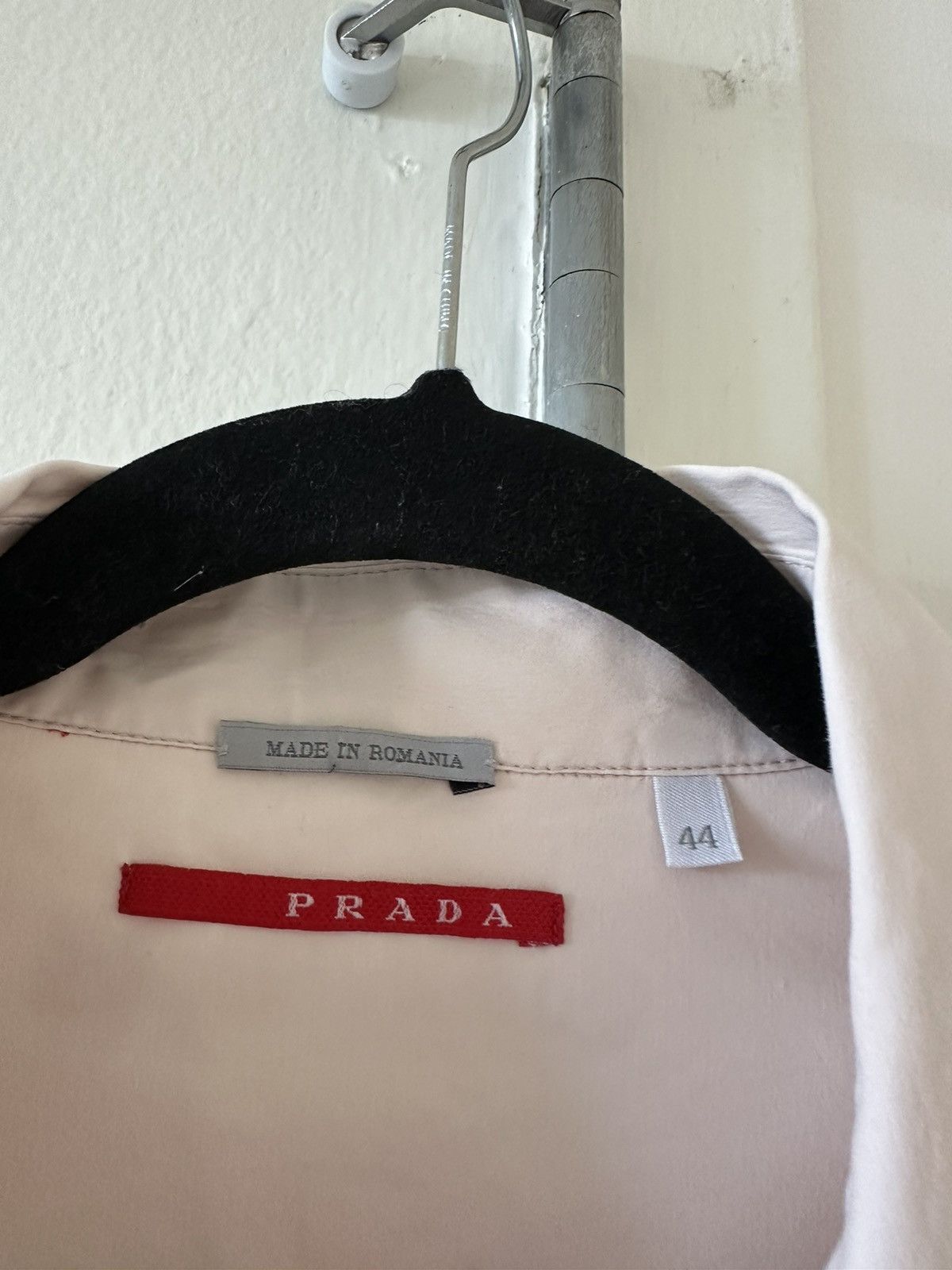 Prada Prada Logo Short Sleeve Button Up Shirt Size US M / EU 48-50 / 2 - 3 Thumbnail