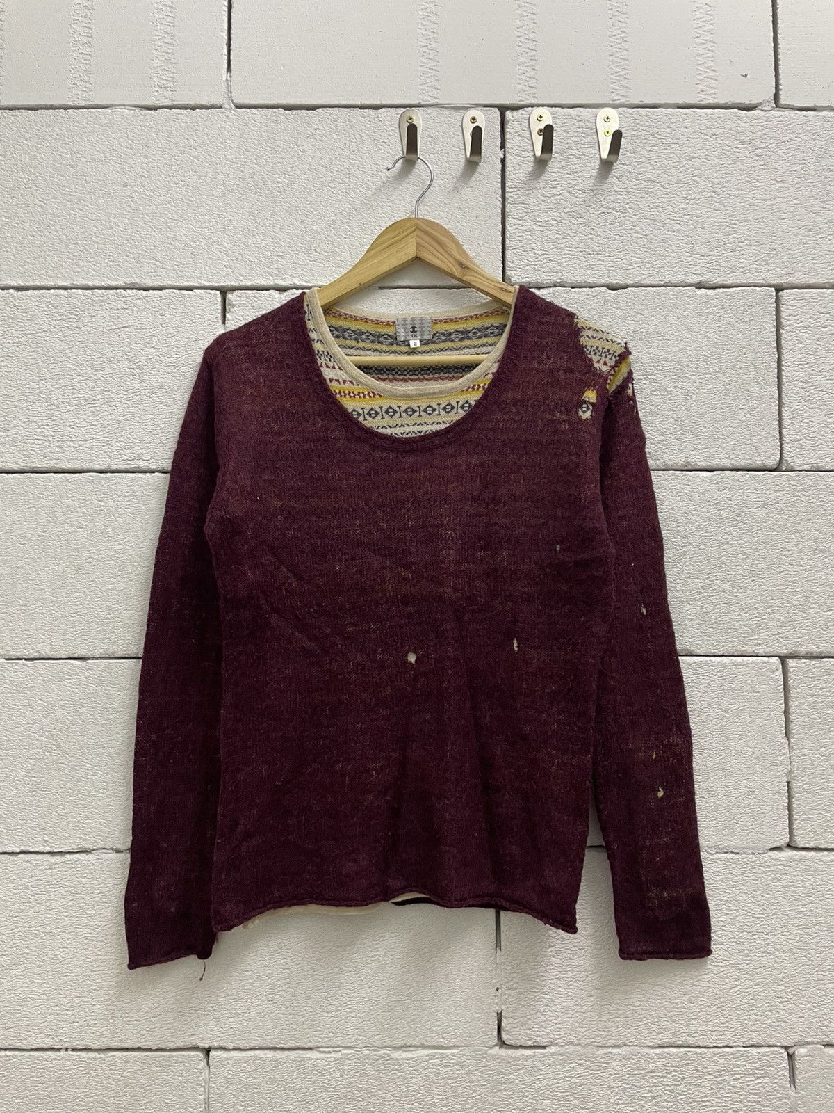 Vintage Distressed Punk Seditionary 2 layer Longsleeve Tee