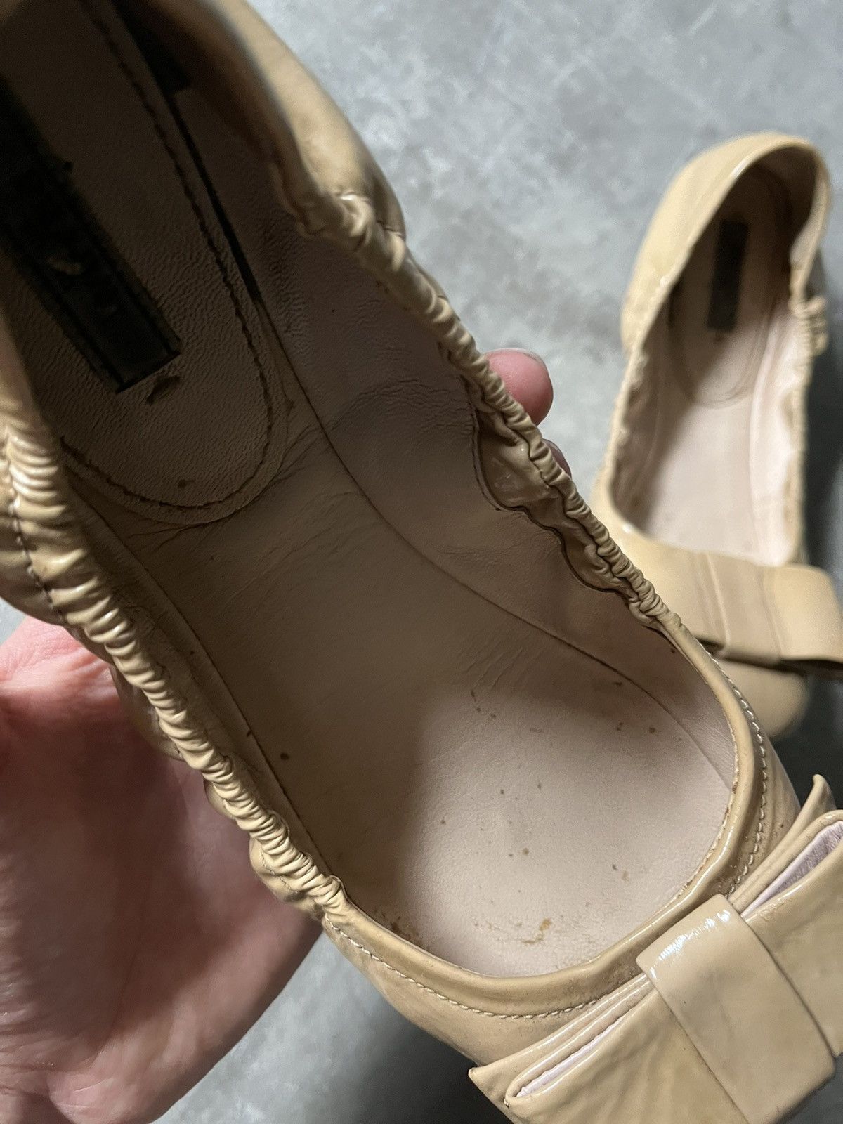 Prada Prada ballet yellow cream vintage women shoes Size US 9.5 / IT 39.5 - 13 Thumbnail