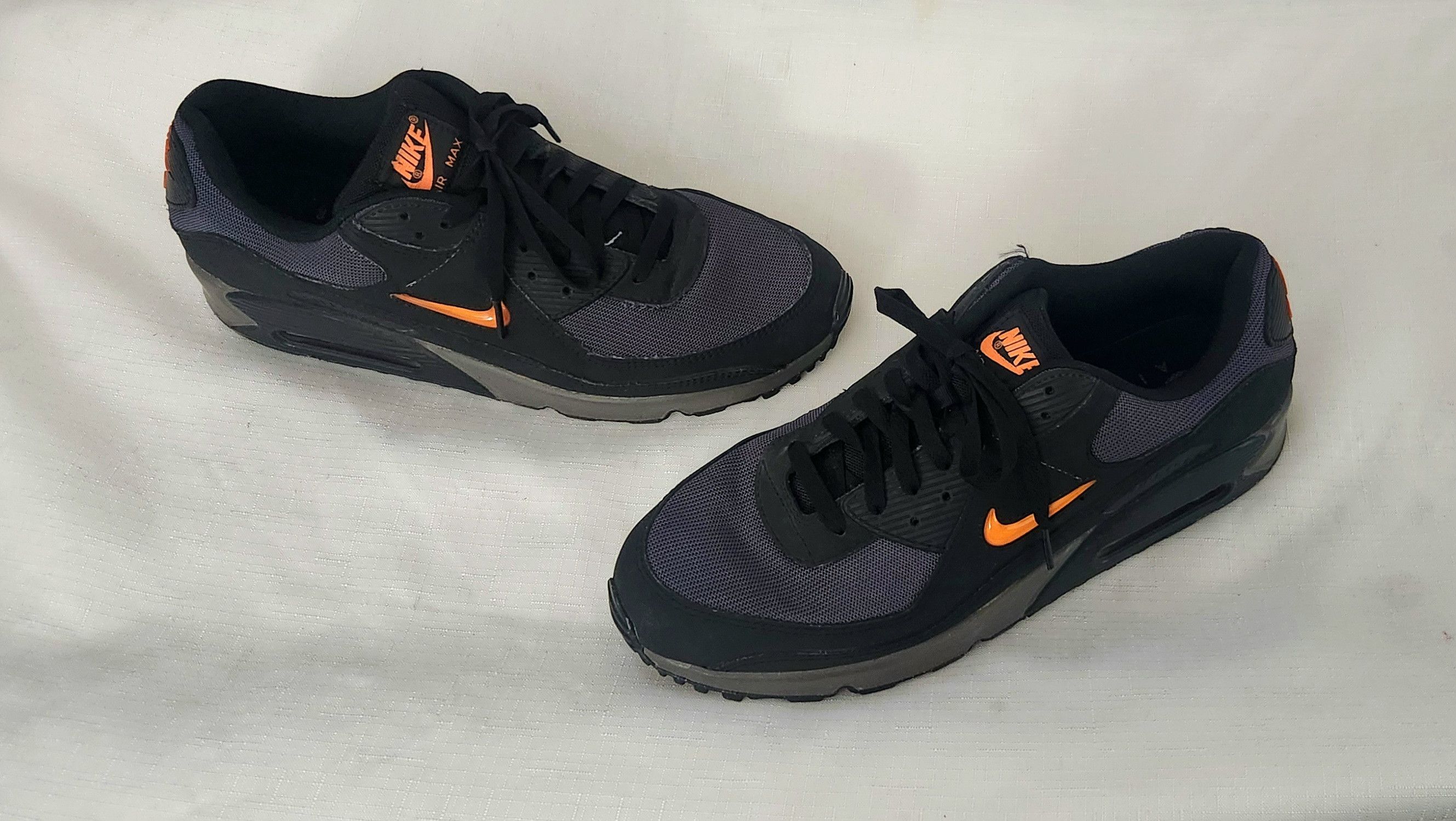 Nike Nike Air Max 90 Jewel Swoosh Black Orange DX2656-001 Size 13 Size US 13 / EU 46 - 1 Thumbnail