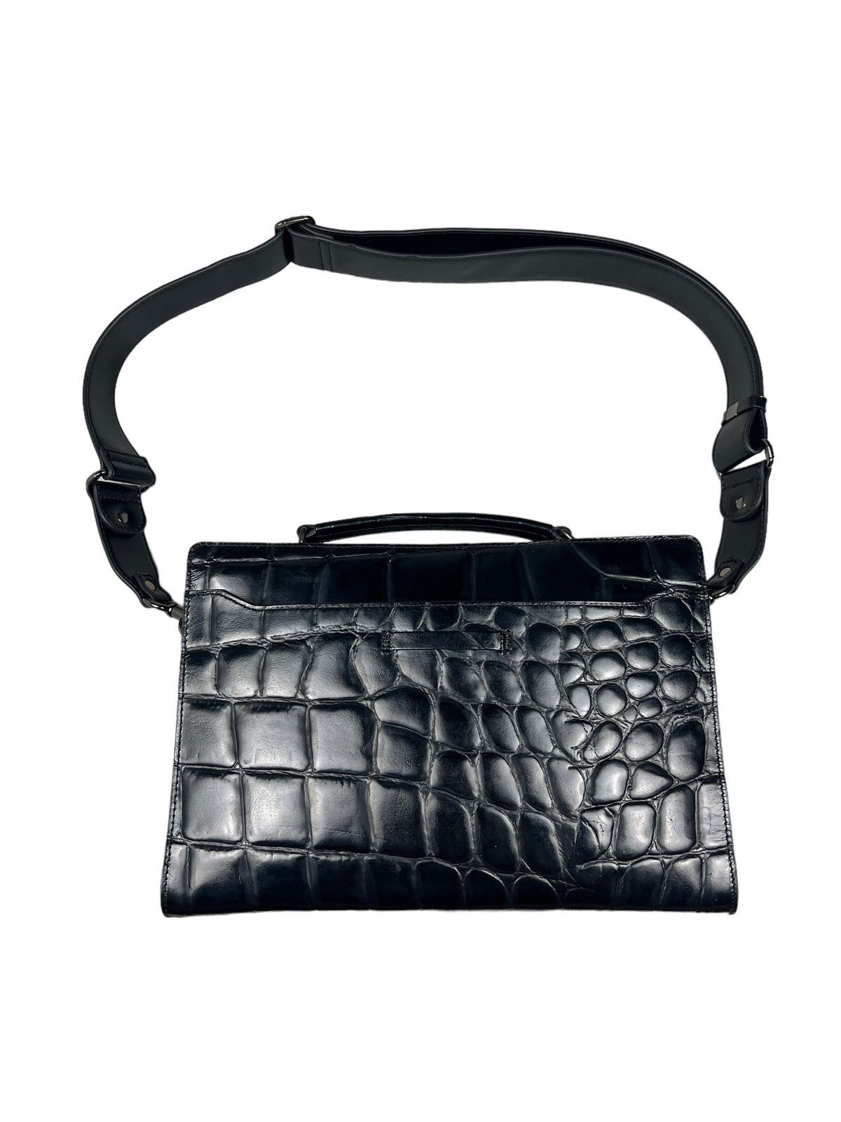Jean Paul Gaultier Vintage Jean Paul Gaultier Alligator Embossed Sling Bag Size ONE SIZE - 6 Thumbnail