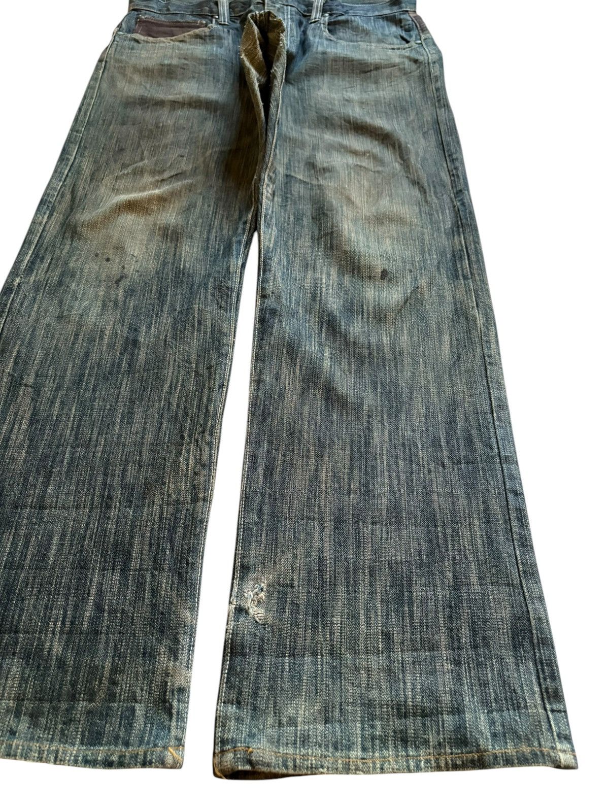 Japanese Brand Vintage Japanese Brand Rusty Mud Wash Loose Baggy Jeans Size US 34 / EU 50 - 7 Thumbnail