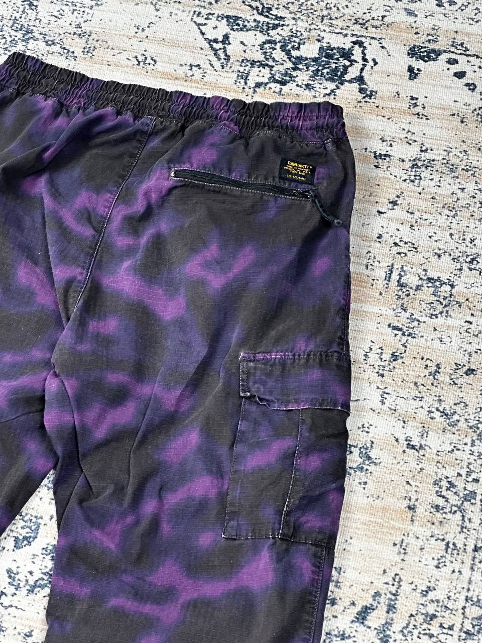 Carhartt Vintage Carhartt WIP Blur Purple Camo Cargo Pants Size US 32 / EU 48 - 12 Thumbnail