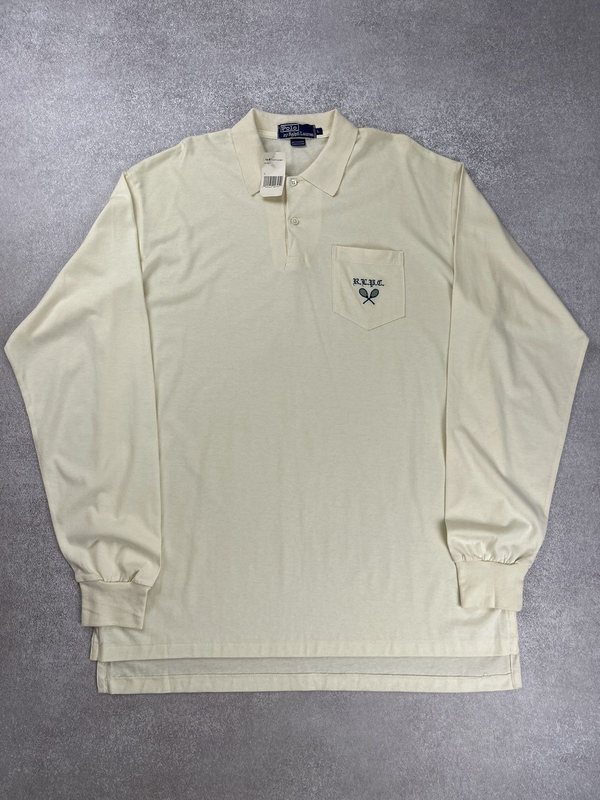 Polo Ralph Lauren × Ralph Lauren × Vintage Vintage Polo Ralph Lauren Tennis Rugby Long Sleeve Size US L / EU 52-54 / 3 - 1 Thumbnail