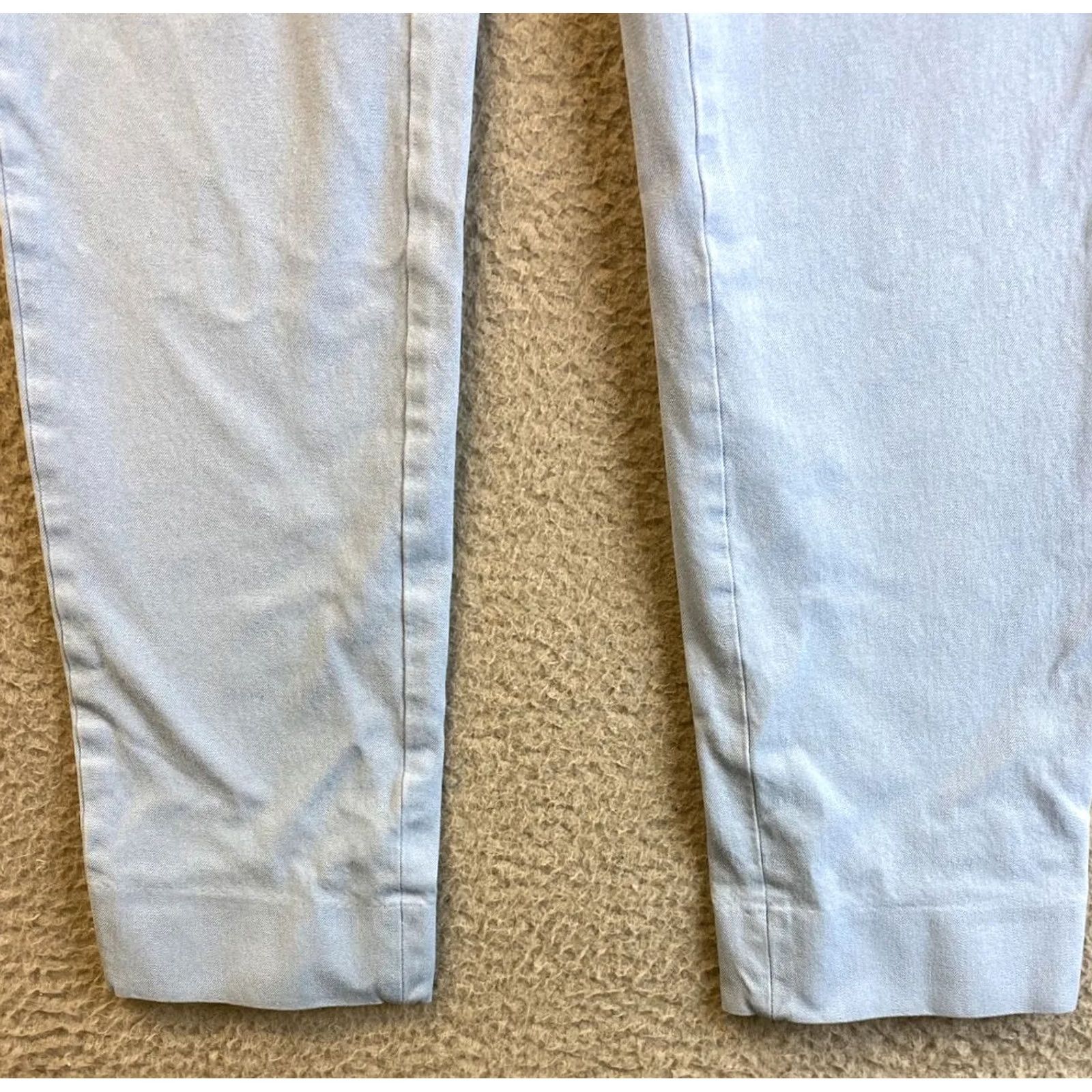 Banana Republic Banana Republic Dress Pants Womens 4 Reg Flat Front Blue 30x24 Regular Straight Zip Fly Band Event 4 Mens? Size 27" / US 4 / IT 40 - 2 Thumbnail