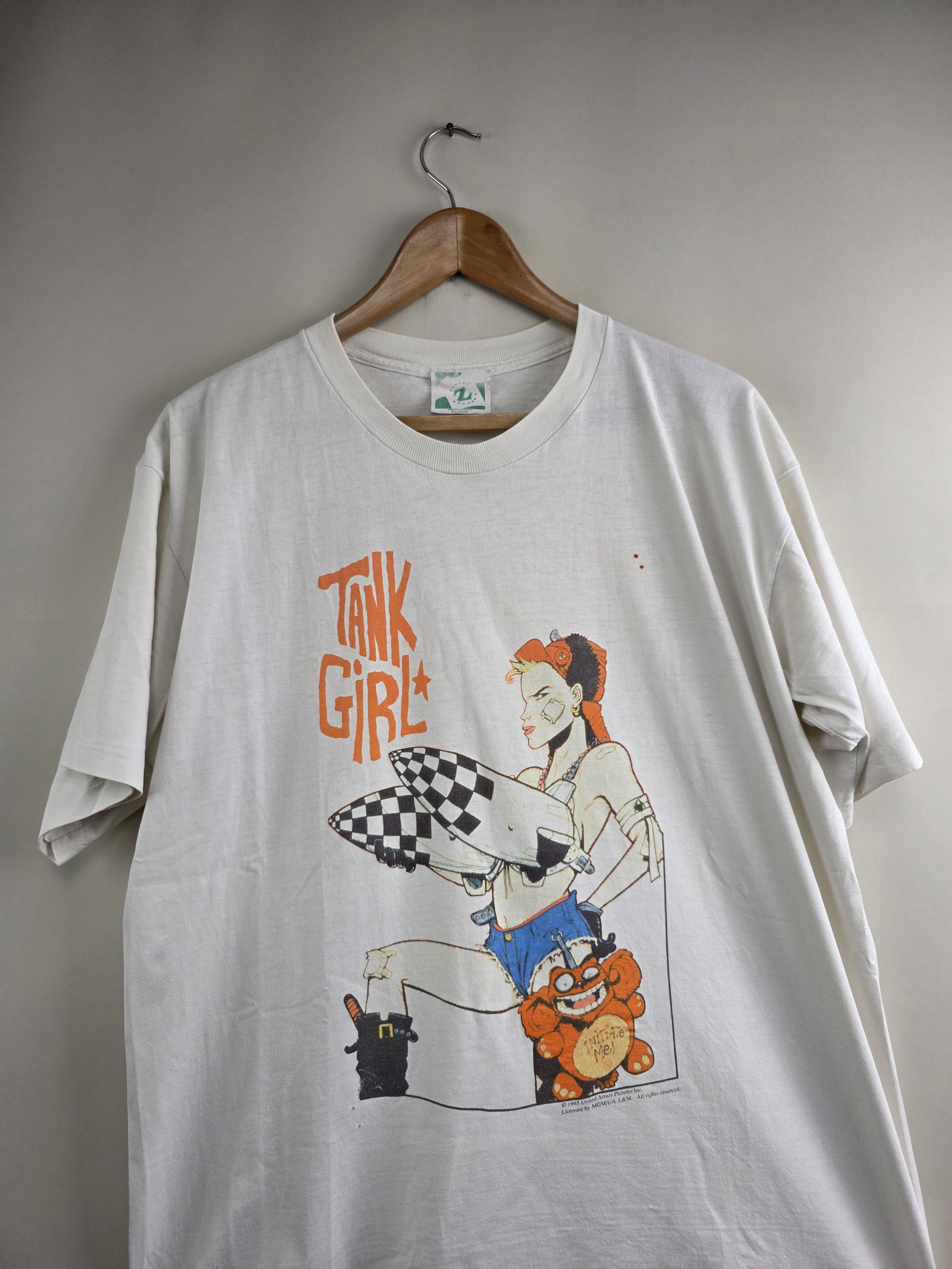 Vintage 1995 Tank Girl 90s Vintage Movie tee XL 23" 30" Size US XL / EU 56 / 4 - 2 Thumbnail