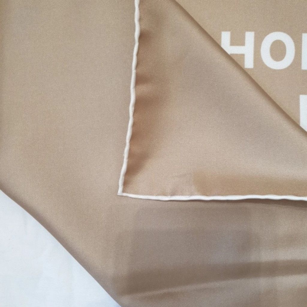 Burberry Burberry Square Silk Shawl - Beige Size ONE SIZE - 3 Thumbnail