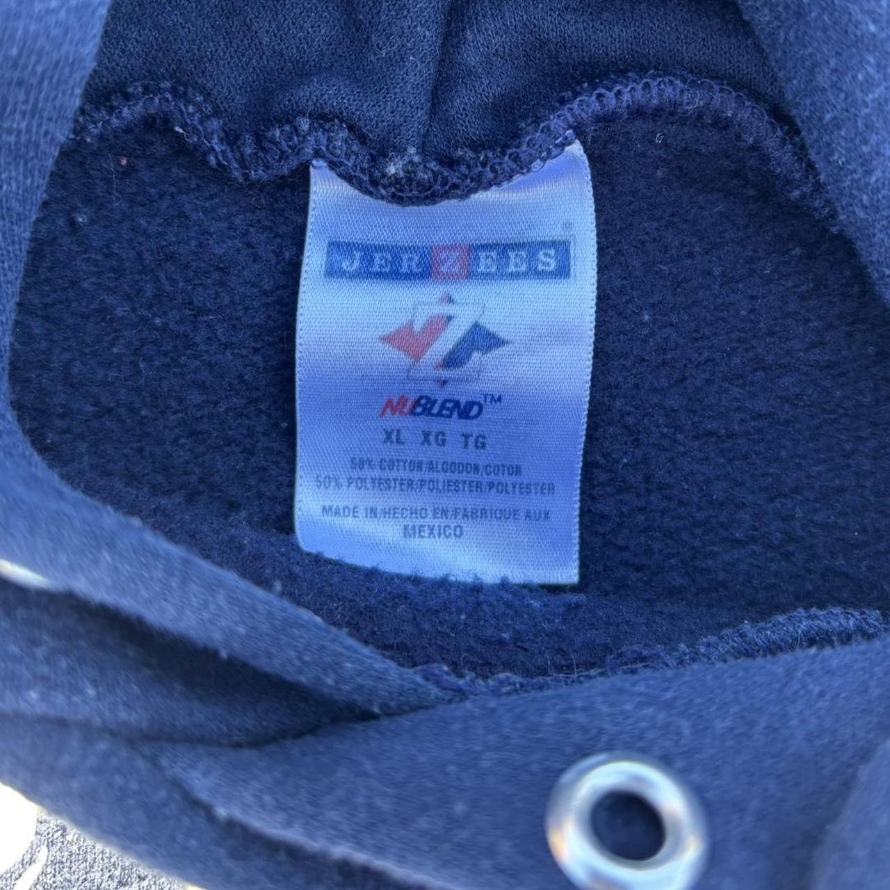 Jerzees 2000s Brass Marching Band Barcode Navy Blue Pullover Hoodie Size US XL / EU 56 / 4 - 3 Thumbnail