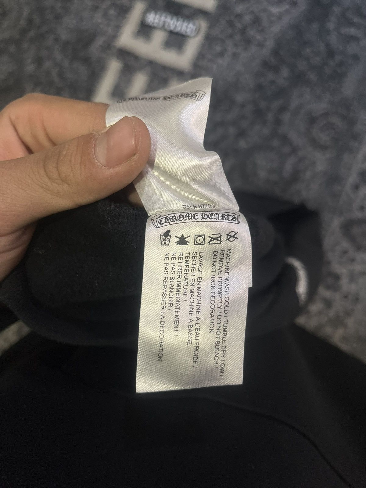 Chrome Hearts CHROME HEARTS VERTICAL BLACK HOODIE Size US L / EU 52-54 / 3 - 5 Thumbnail