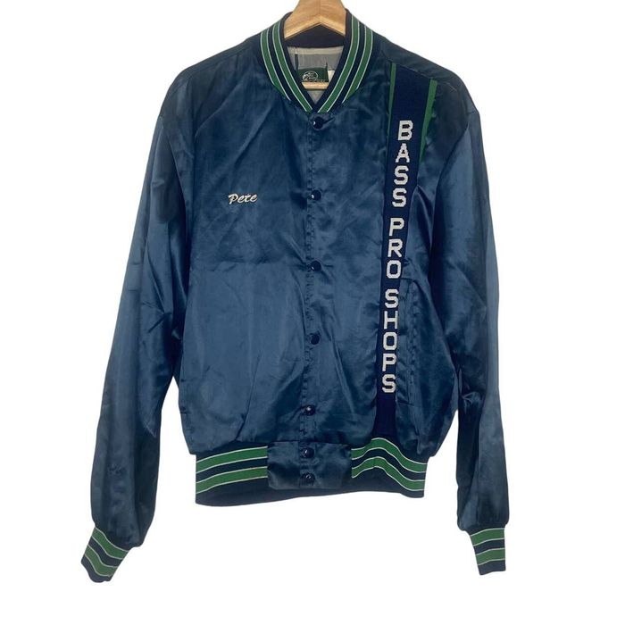 Vintage Vintage Bass Pro Shop Blue Bomber Jacket | Grailed