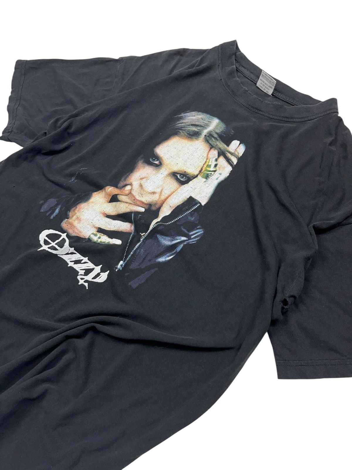 Band Tees Vintage 90s Distressed Ozzy Osbourne T-shirt Size US XXL / EU 58 / 5 - 4 Thumbnail