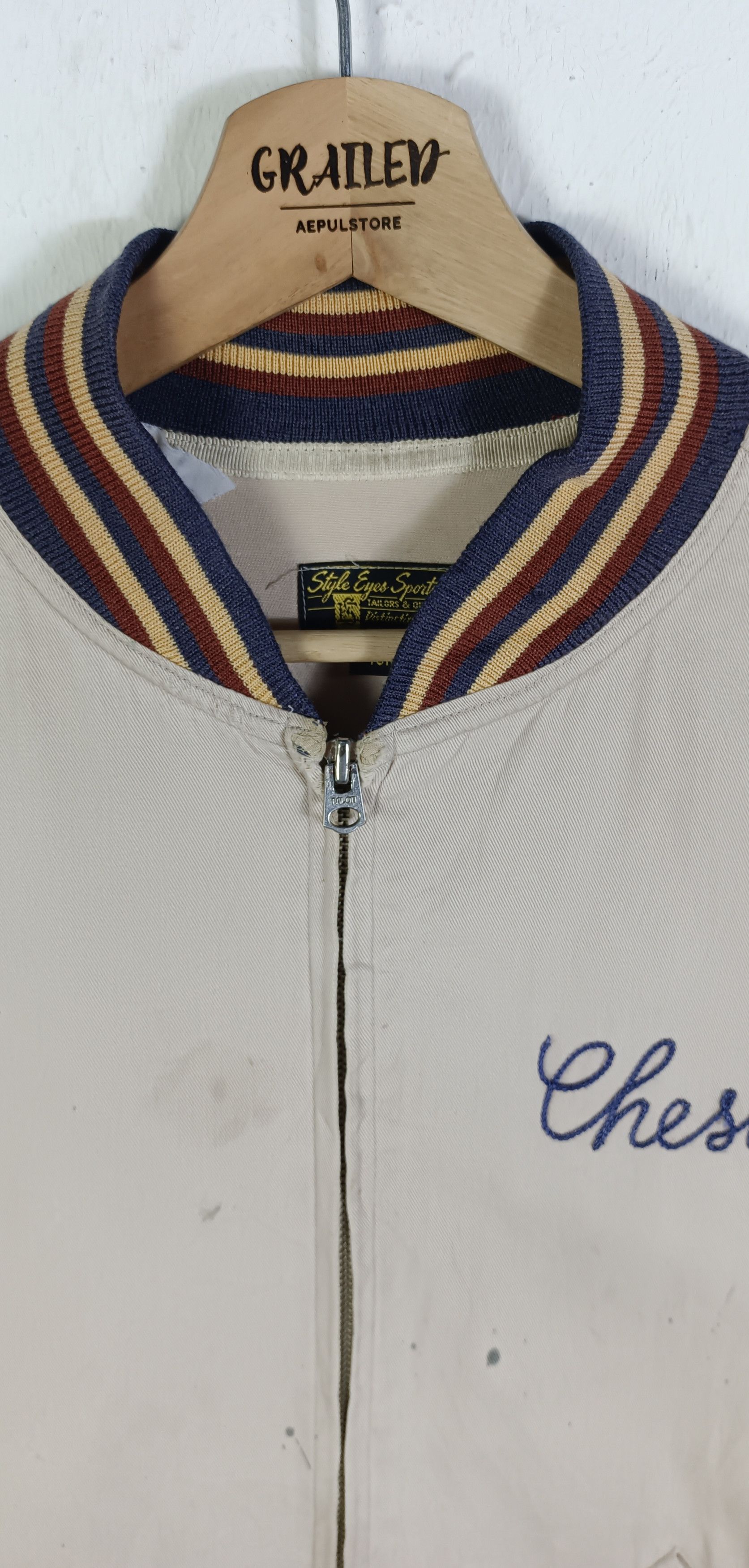 Vintage Vintage💥Sugar Cane Varsity Jacket By Toyo Enterprise Size US L / EU 52-54 / 3 - 7 Thumbnail