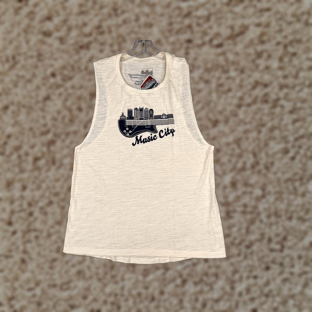 Vintage Music City Grand Prix Shirt Womens Extra Large Sleeveless Tank Top Rac Size XL / US 12-14 / IT 48-50 - 1 Thumbnail