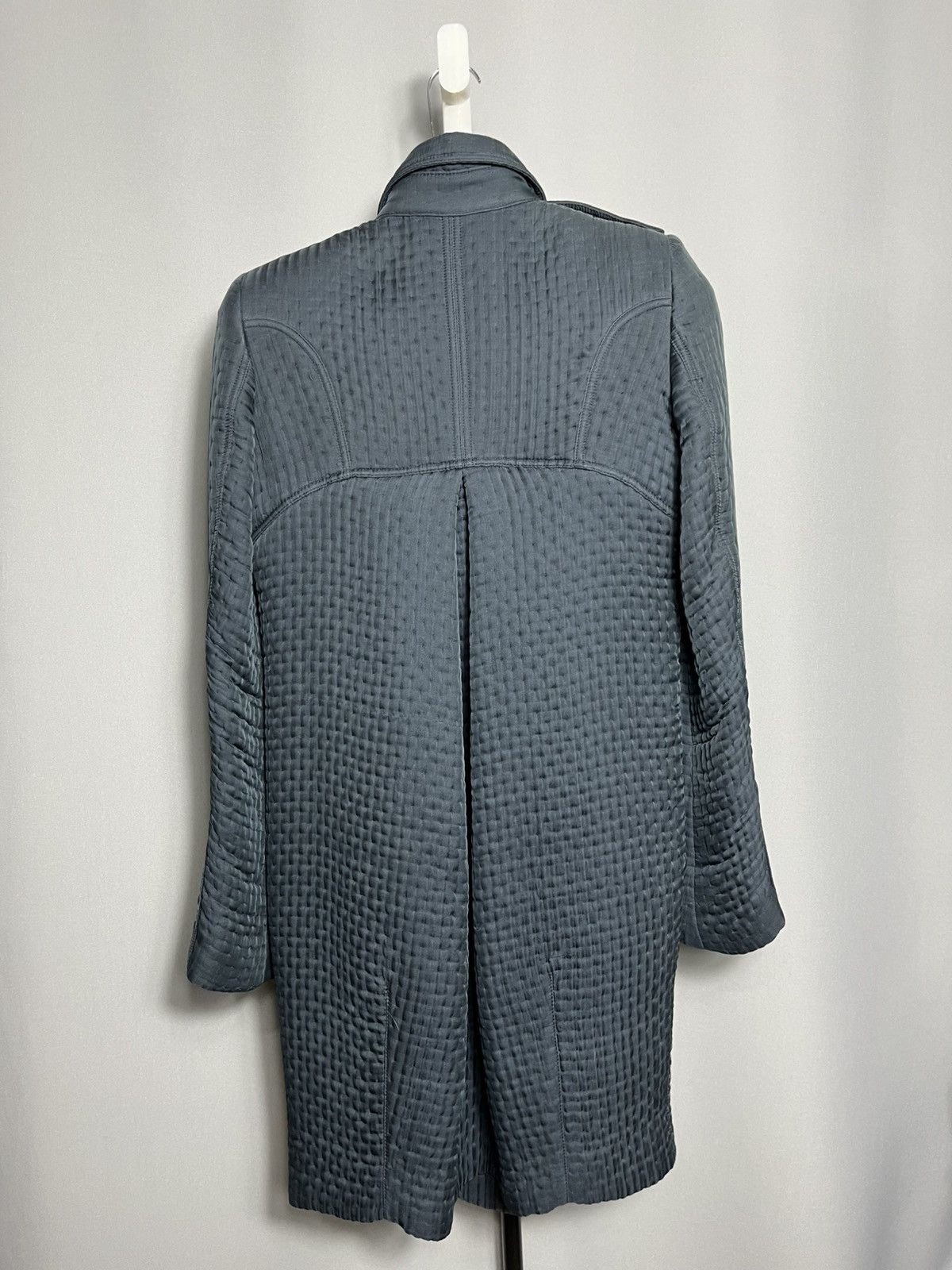 Burberry Burberry blue trench coat in wool and silk jacket button Size M / US 6-8 / IT 42-44 - 9 Thumbnail
