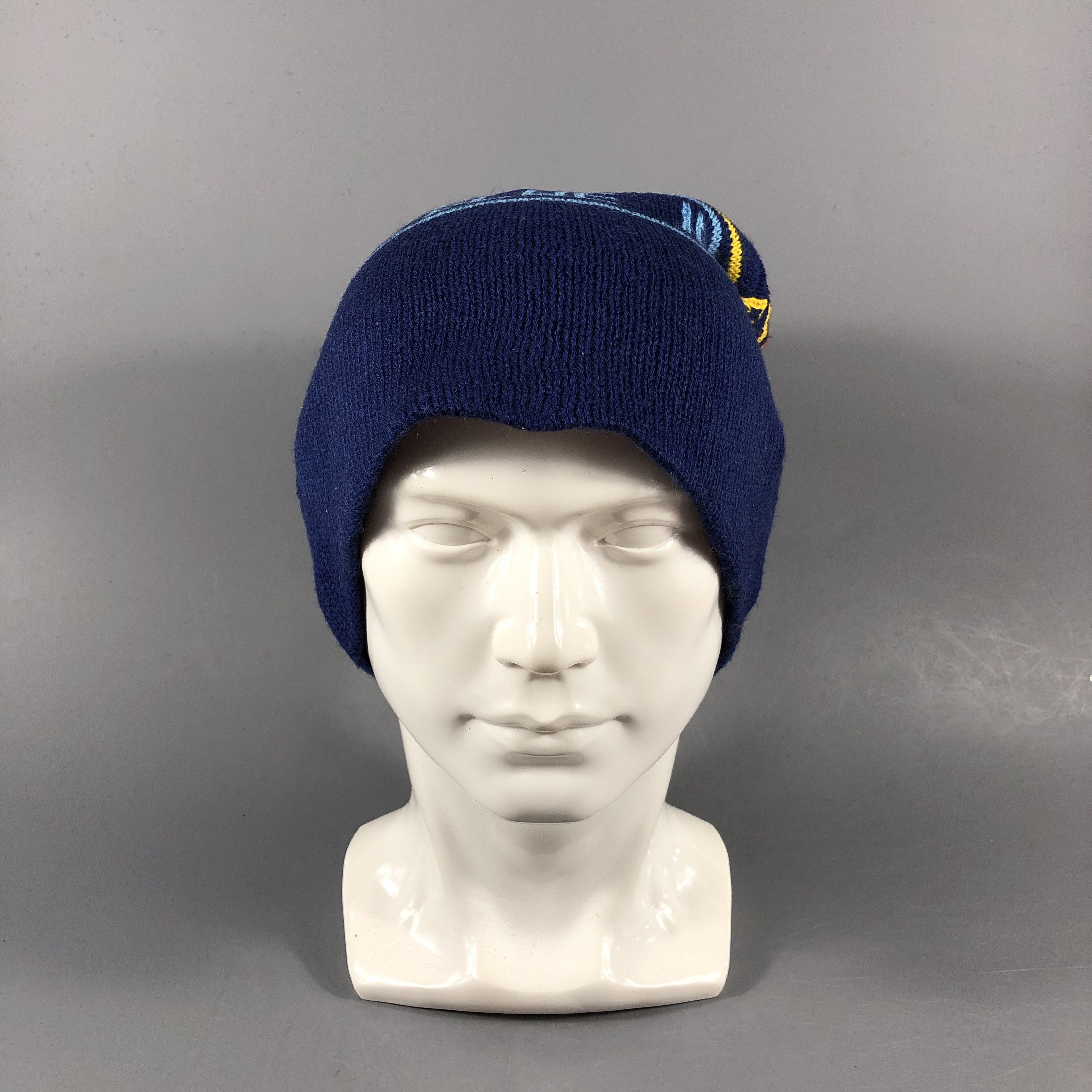 Vintage Blue Impulse Slouchy Beanie Snowcap Snow Hat B948 Size ONE SIZE - 2 Thumbnail