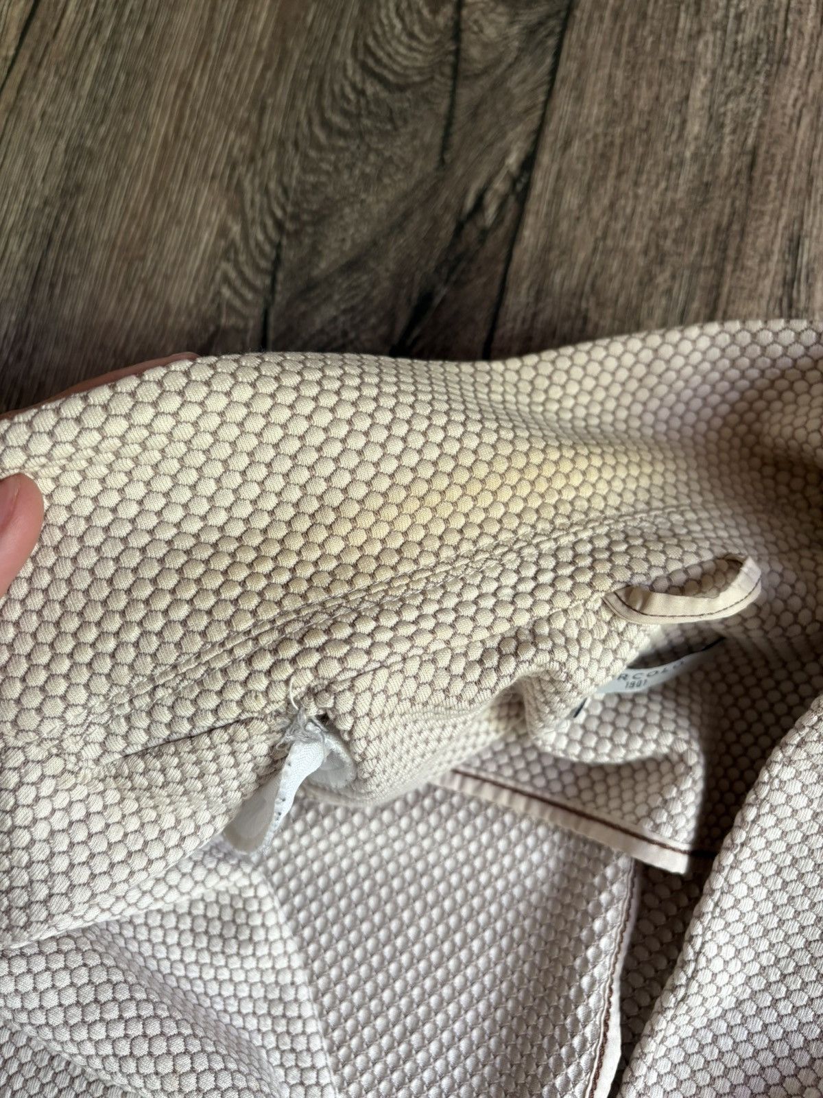 Circolo 1901 × Designer Circolo 1901 Women’s Cotton Blazer Jacket Textured Knit Size XL / US 12-14 / IT 48-50 - 7 Thumbnail