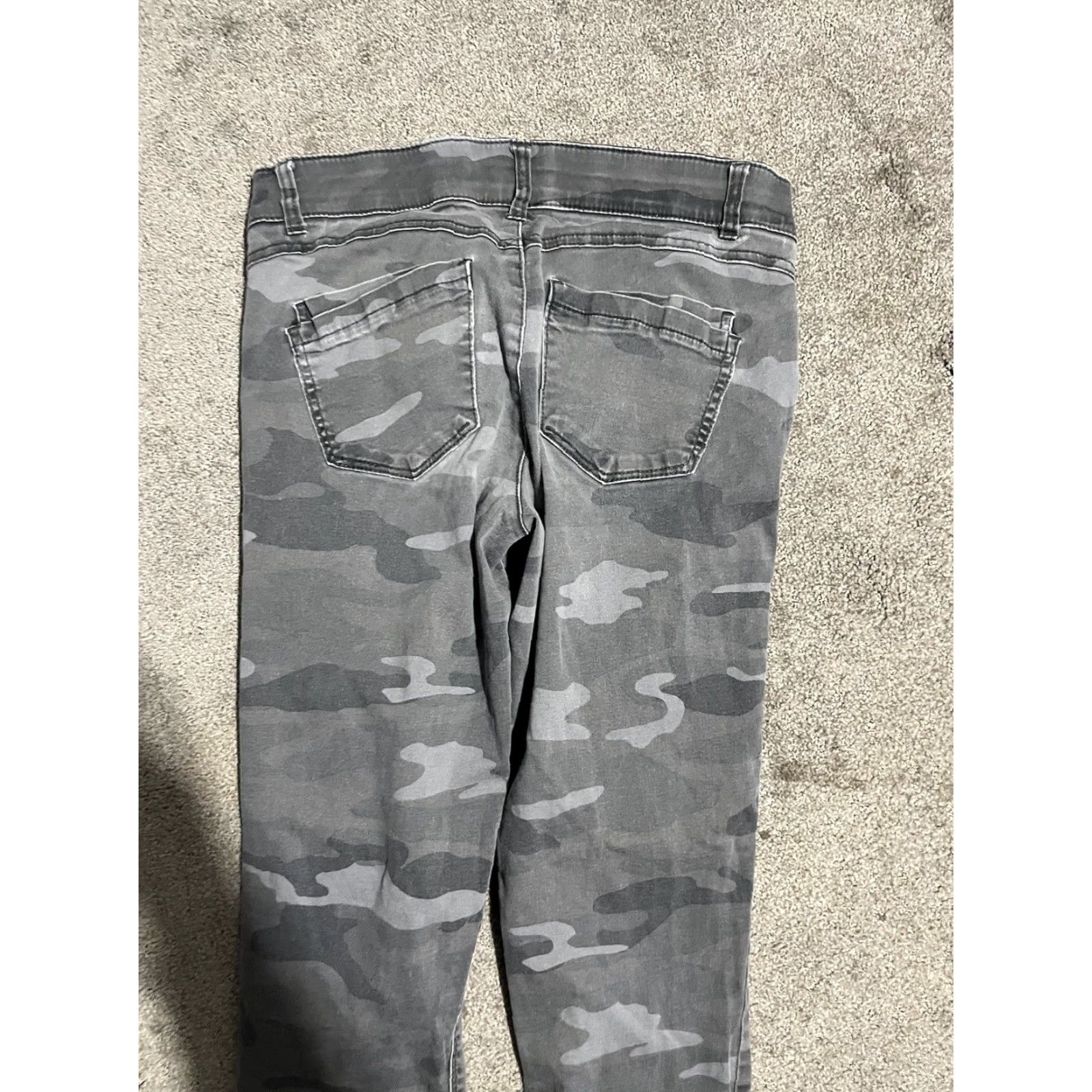 Vintage Democracy Ab Technology Mid Rise Skinny Gray Camo Stretch Jeans Size 6 Women Size 28" / US 6 / IT 42 - 5 Thumbnail