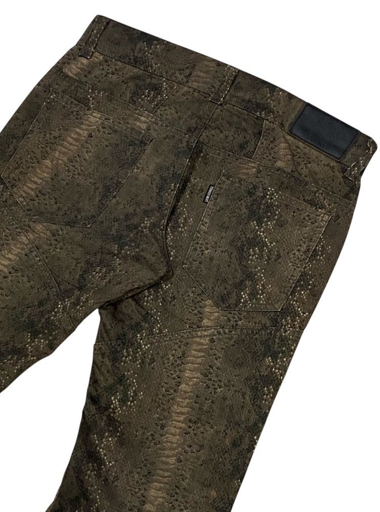 Tornado Mart 💃Tornado Mart 00s “Snakeskin”Woven Laced Flare Cut Pants Size US 30 / EU 46 - 8 Thumbnail