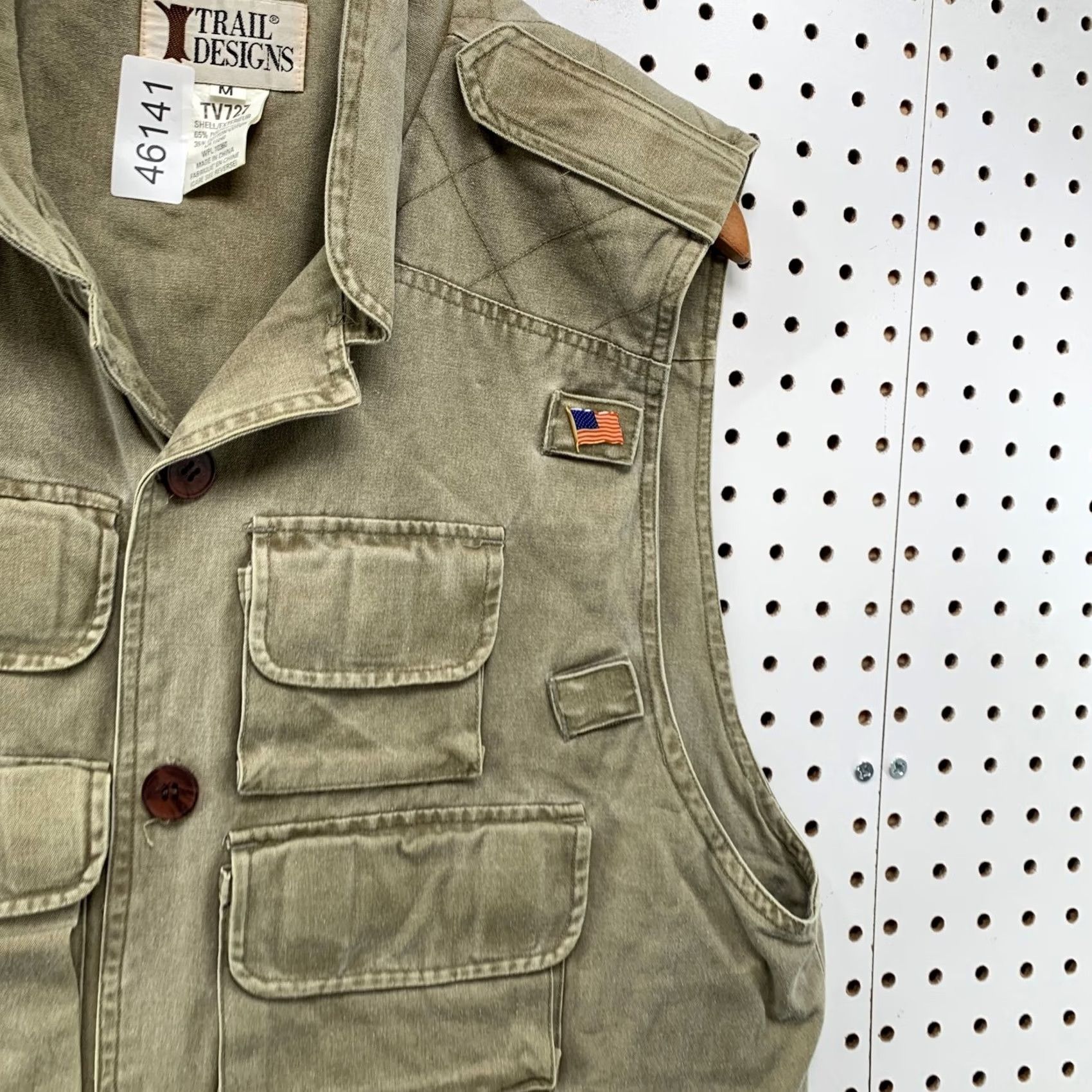 Vintage VINTAGE Trail Design Utility Vest Mens M Beige Fishing Outdoor Hunt Vest Size US M / EU 48-50 / 2 - 5 Thumbnail