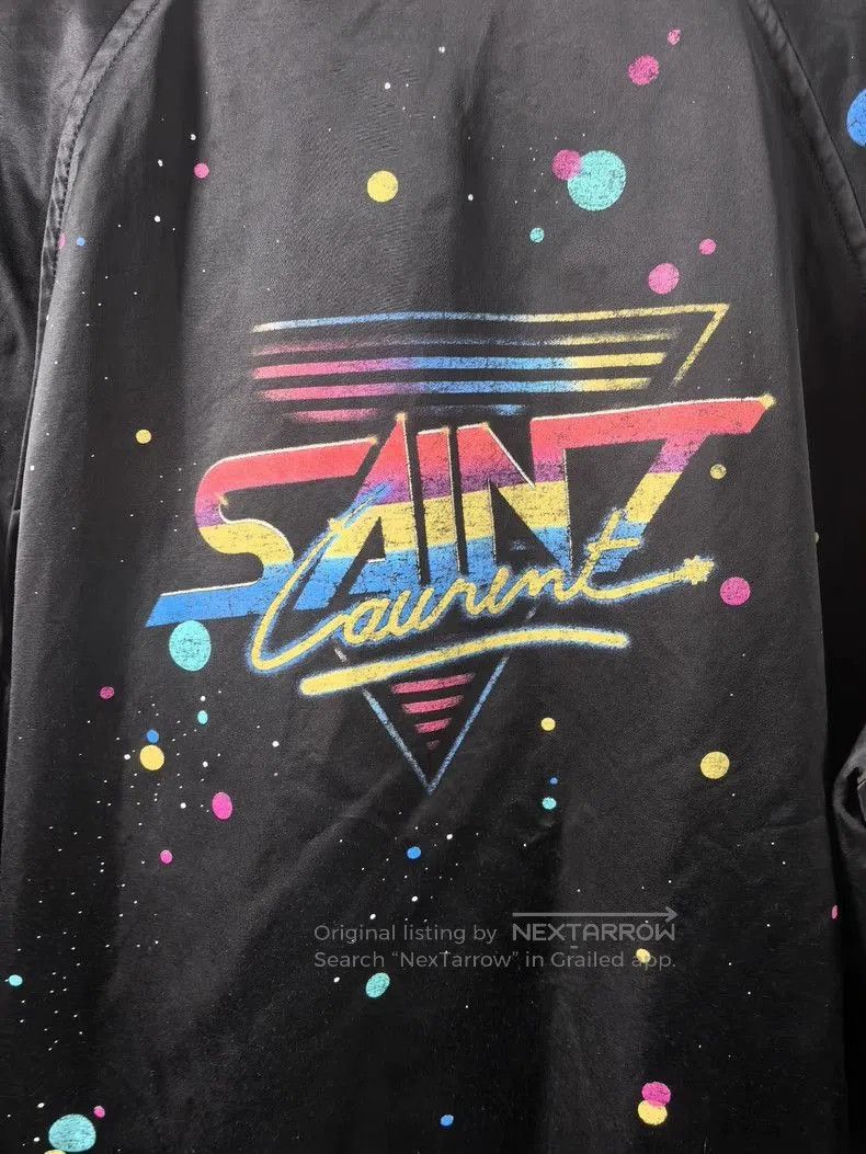 Saint Laurent Paris Saint Laurent SLP Planet Graffiti Bomber Jacket. Size US XL / EU 56 / 4 - 3 Thumbnail