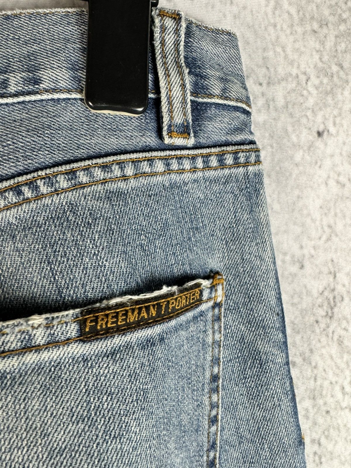 Freeman T. Porter Vintage Freeman Porter Japanese Velvet/Denim Pants Size US 33 - 6 Thumbnail