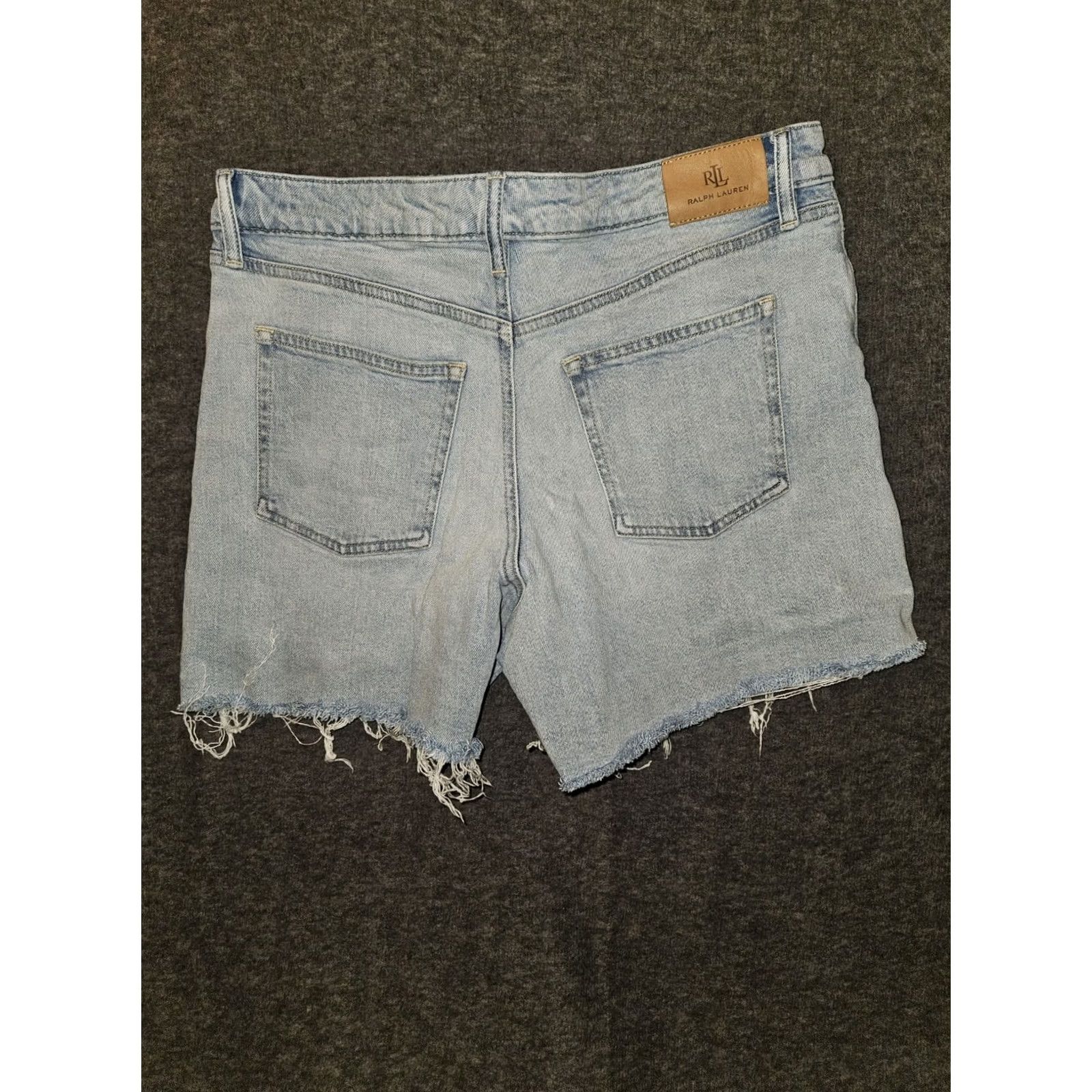 Ralph Lauren Lauren Ralph Shorts Womens 12 Blue Black Label Cut Off Women High Rise Stretch Size 34" / US 12 / IT 48 - 7 Thumbnail