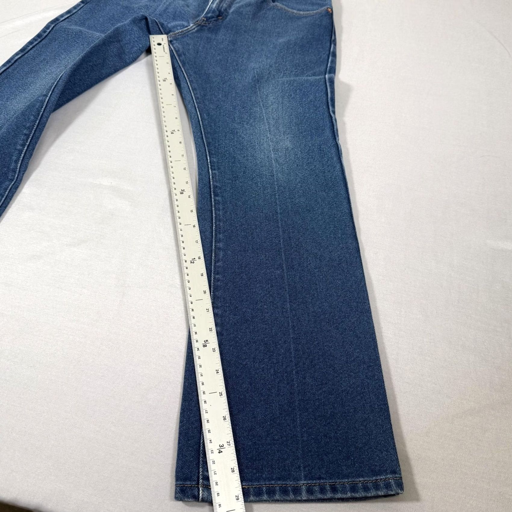 Levi's Levi's Jeans 31x30 Blue 517 Slim Bootcut Denim Pants Pocket Pockets Logo 5-Pocket 65% Cotton 35% Polyester Western Cowboy Work Mens Jeans Size US 31 - 3 Thumbnail