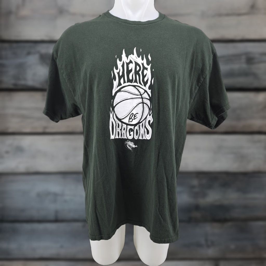 Gildan UAB Blazers Bookstore Here Be Dragons T Shirt Men XL Green Size US XL / EU 56 / 4 - 1 Thumbnail
