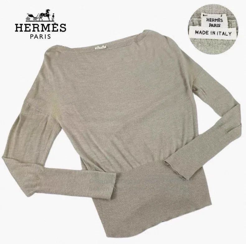 Hermes Hermes One-Shoulder Knit Sweater Size XS / US 0-2 / IT 36-38 - 2 Thumbnail