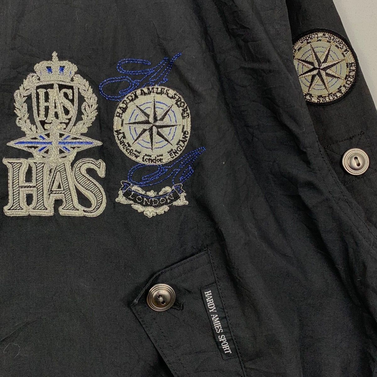 Hardy Amies Vintage HARDY AMIES SPORT LondonEngland Bomber Zipper Jacket Size US L / EU 52-54 / 3 - 3 Thumbnail