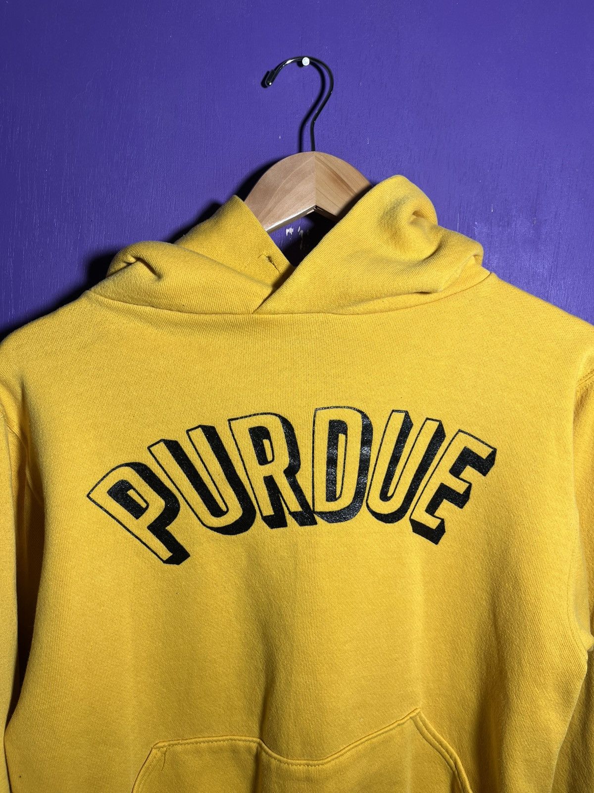 Russell Athletic × Vintage Vintage 70s Russell athletic Purdue spellout hoodie Size US XS / EU 42 / 0 - 3 Thumbnail