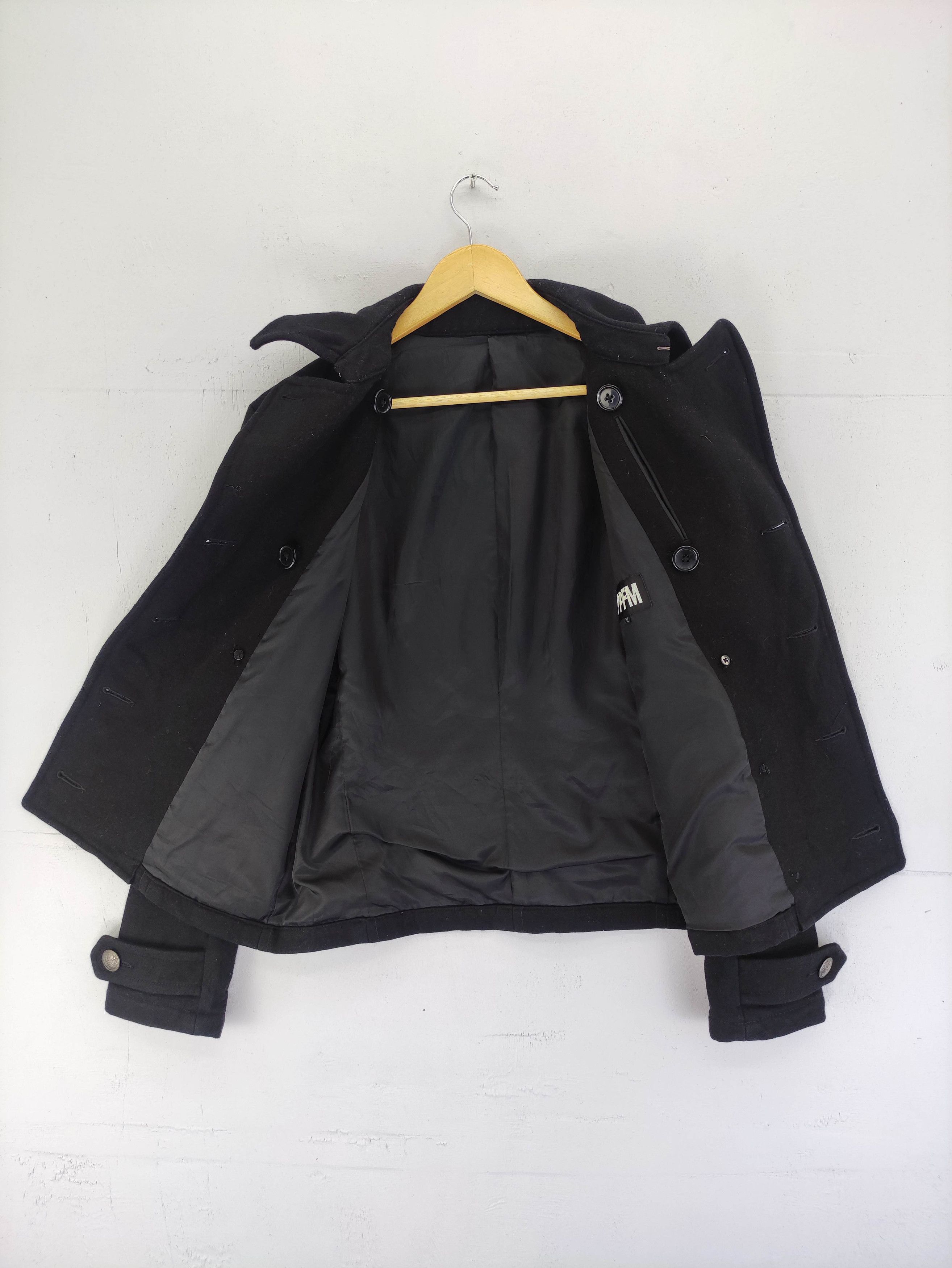 PPFM Vintage PPFM Black Wool Coat Jacket Size US S / EU 44-46 / 1 - 4 Thumbnail