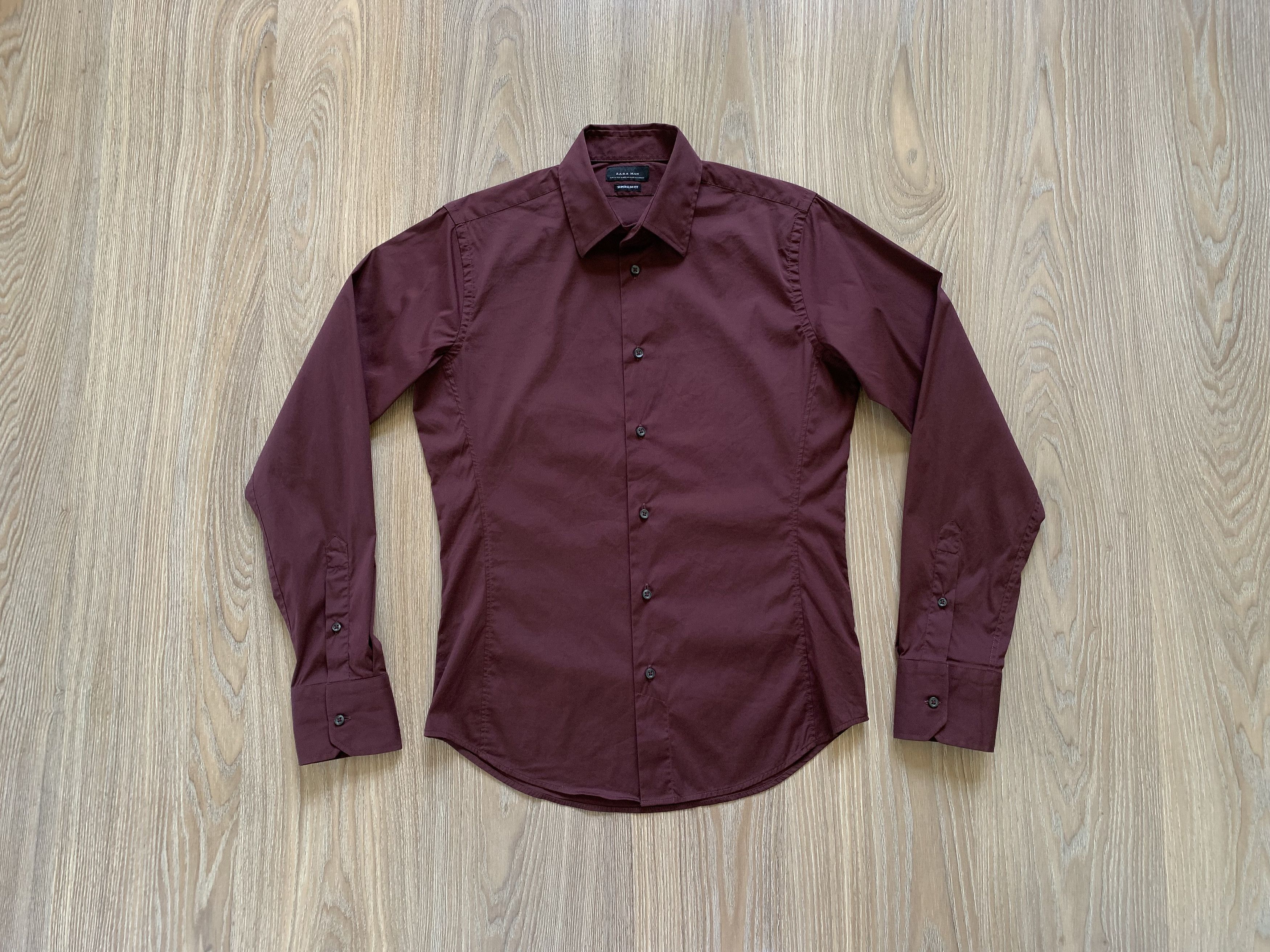Zara Zara Man Super Slim Fit Long Sleeve Shirt | Grailed
