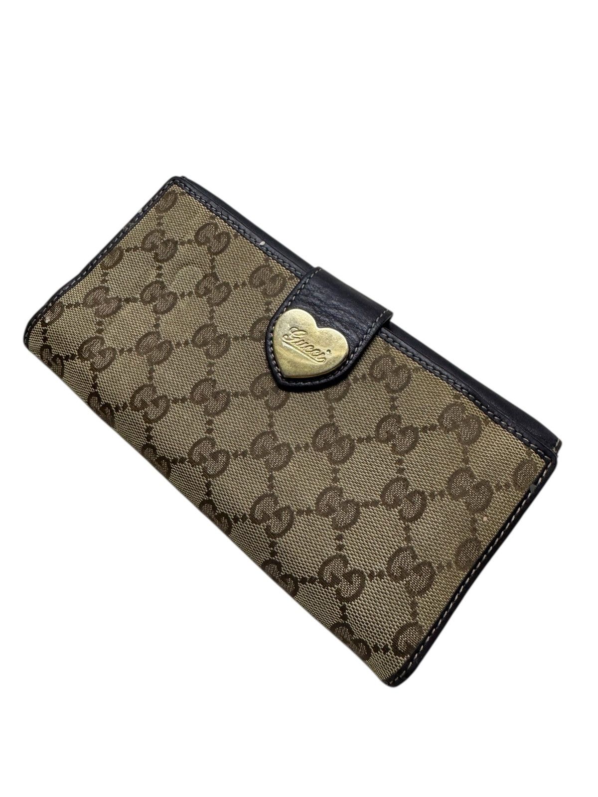 Gucci 🔥GUCCI GG HEART LEATHER LONG WALLET Size ONE SIZE - 2 Thumbnail