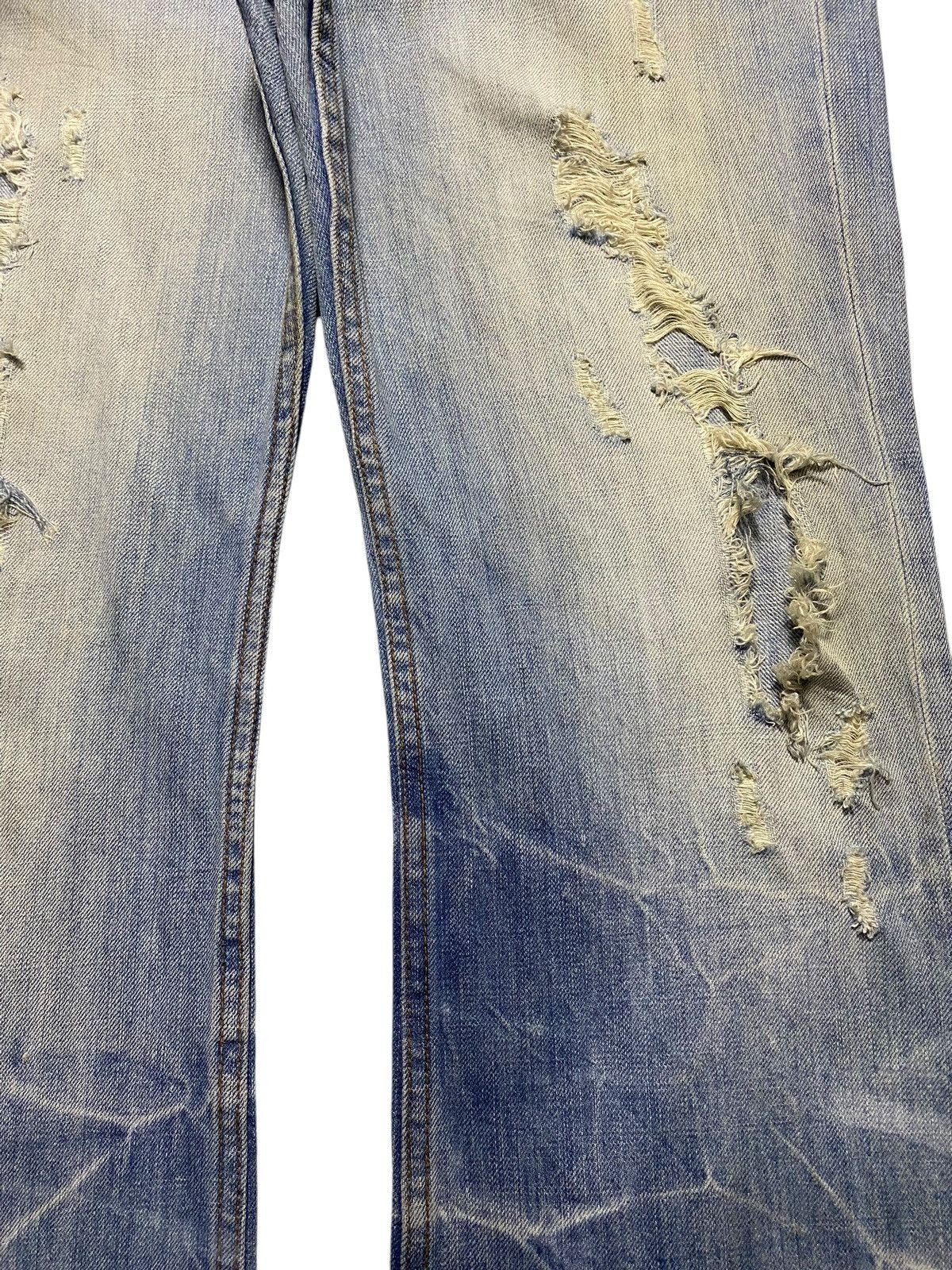 Japanese Brand Distressed Denim with Silver Cros Thunder Bootcut Jeans Size US 32 / EU 48 - 8 Thumbnail