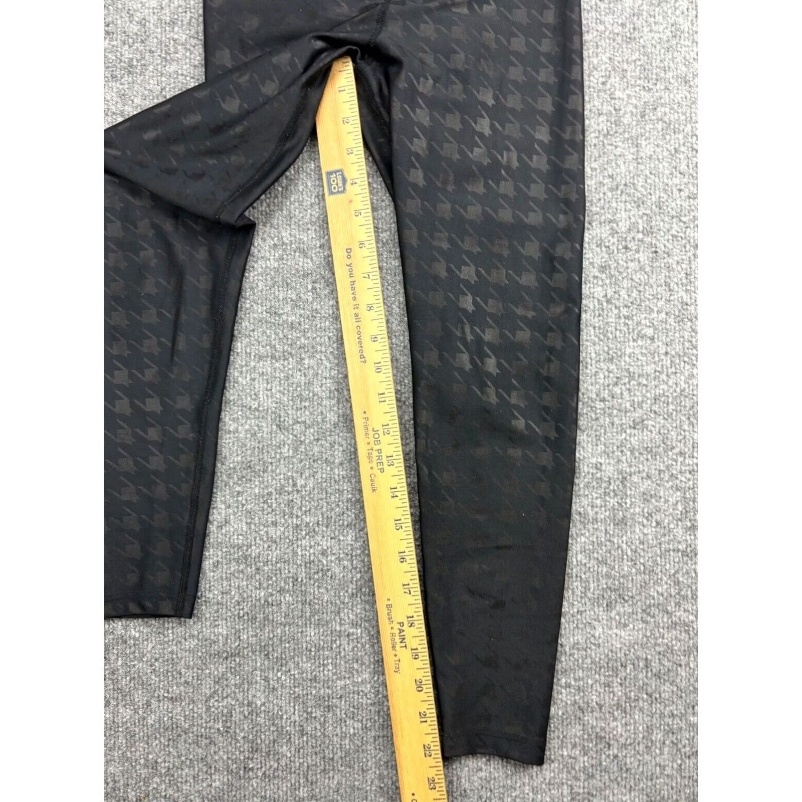 Vintage VINTAGE Year Of Ours Leggings Women's XS Black Houndstooth Ankle Stretch Made In USA Size 26" / US 2 / IT 38 - 5 Thumbnail