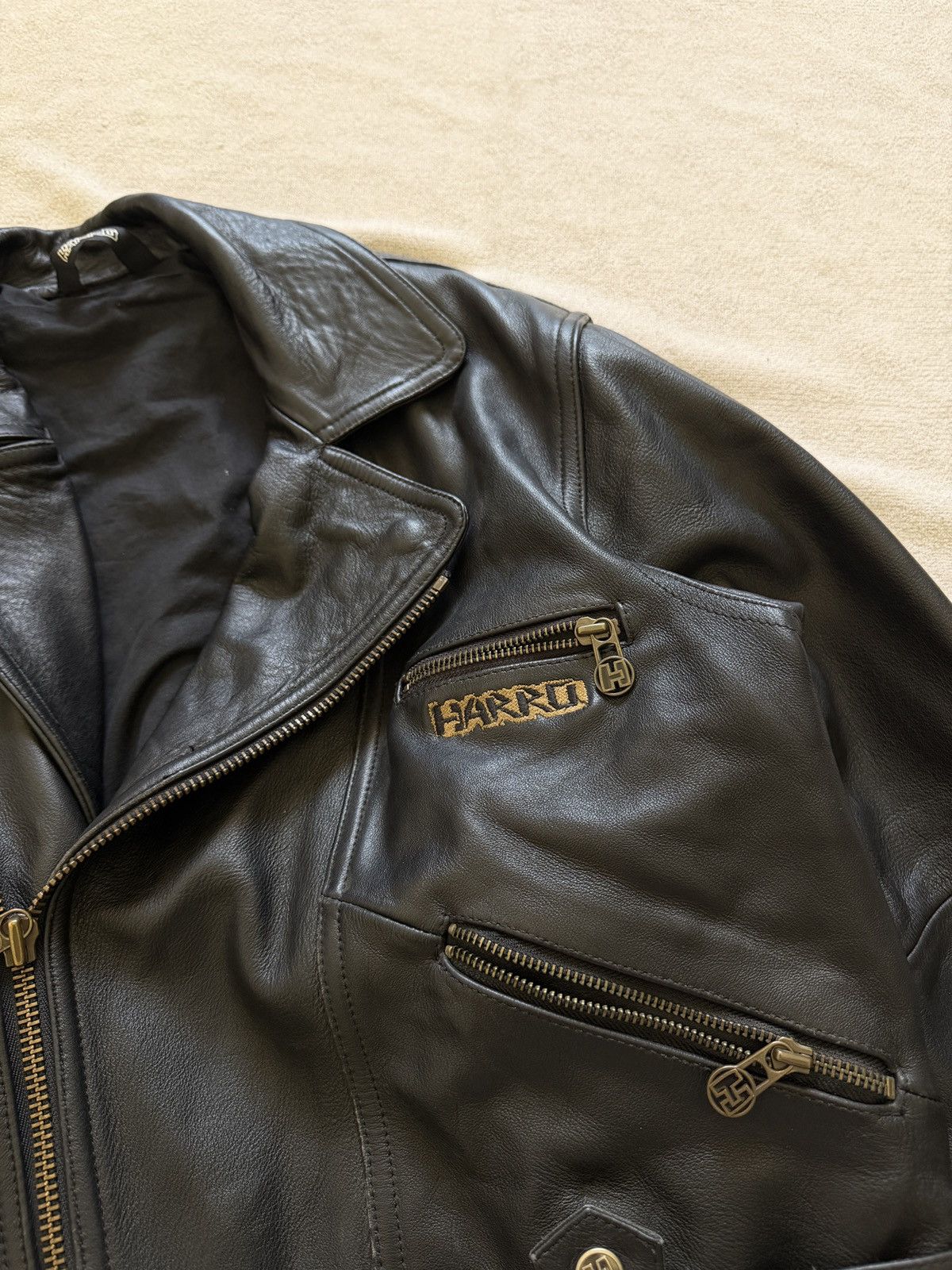 Avirex Vintage biker leather jacket cropped balenciaga style 2000s Size US M / EU 48-50 / 2 - 6 Thumbnail