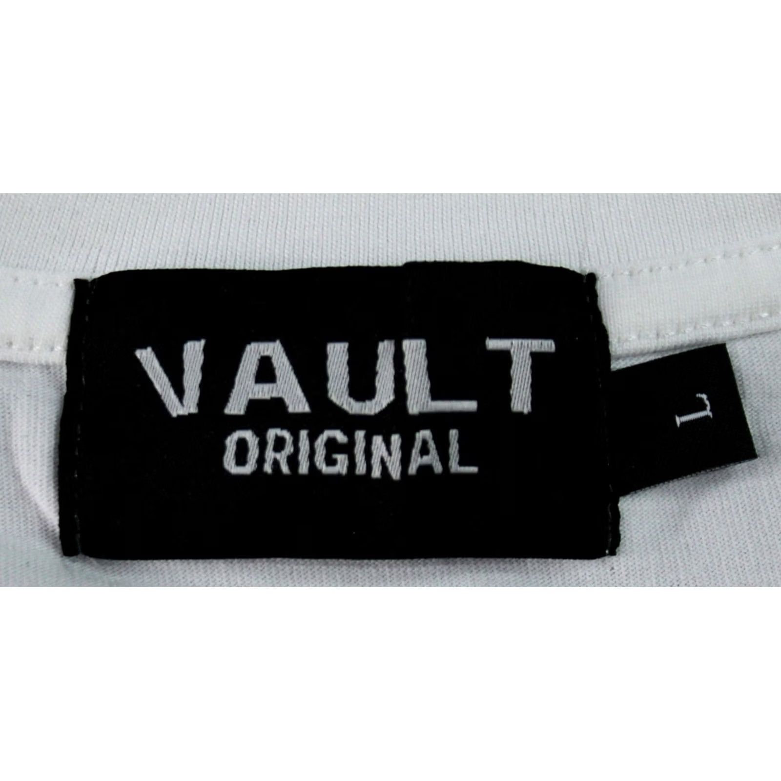 Vintage Vault Original Men's Short Sleeve Sliced Graphic T-Shirt AN3 White Large Size US L / EU 52-54 / 3 - 3 Thumbnail