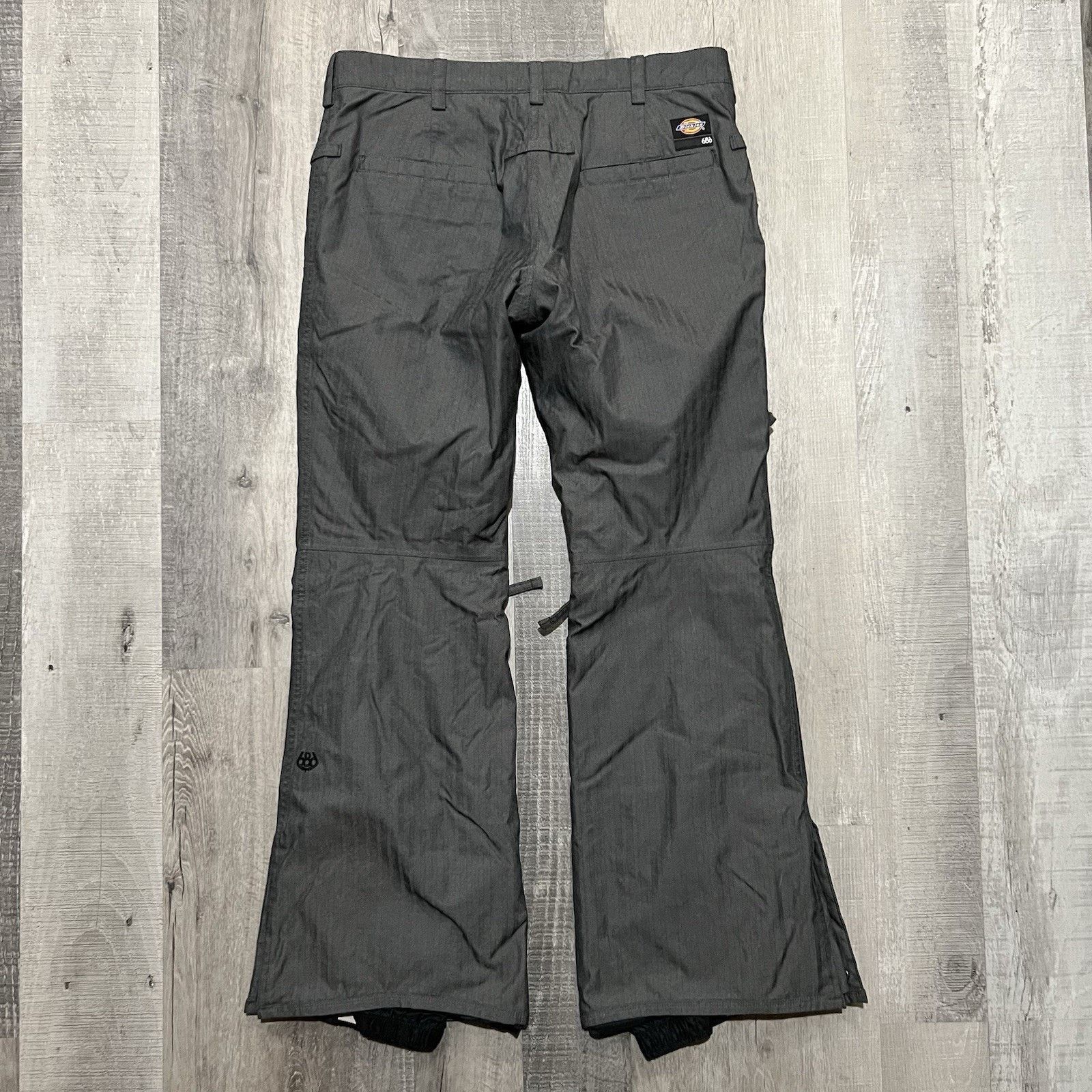 686 686 x Dickies Pants Womens S Gray infiDRY Snowboard Ski Size 33" - 2 Thumbnail