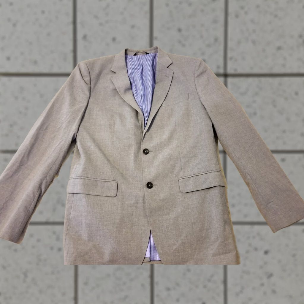 Banana Republic Mens Banana Republic Gray Jacket Blazer 42L Size 42R - 1 Thumbnail