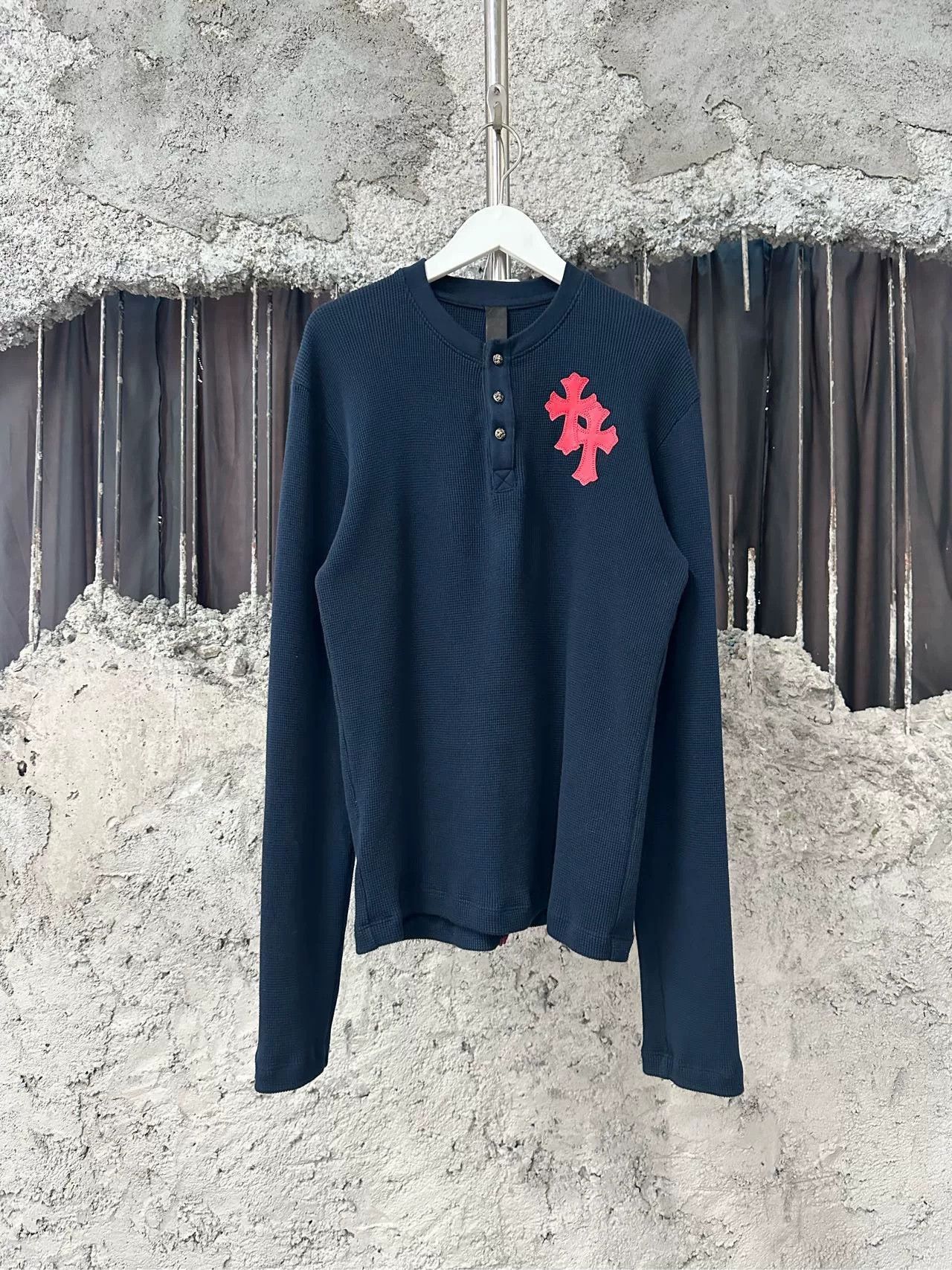 Chrome Hearts Chrome Hearts Waffle Cross Long Sleeve Size US S / EU 44-46 / 1 - 1 Thumbnail