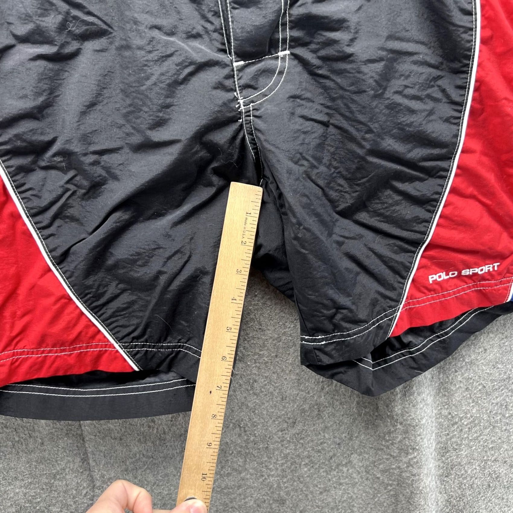 Polo Ralph Lauren VINTAGE Ralph Lauren Sport Bottom Men 32 Black Swim Shorts Lined Trunks 90s Mens Size US 32 / EU 48 - 5 Thumbnail