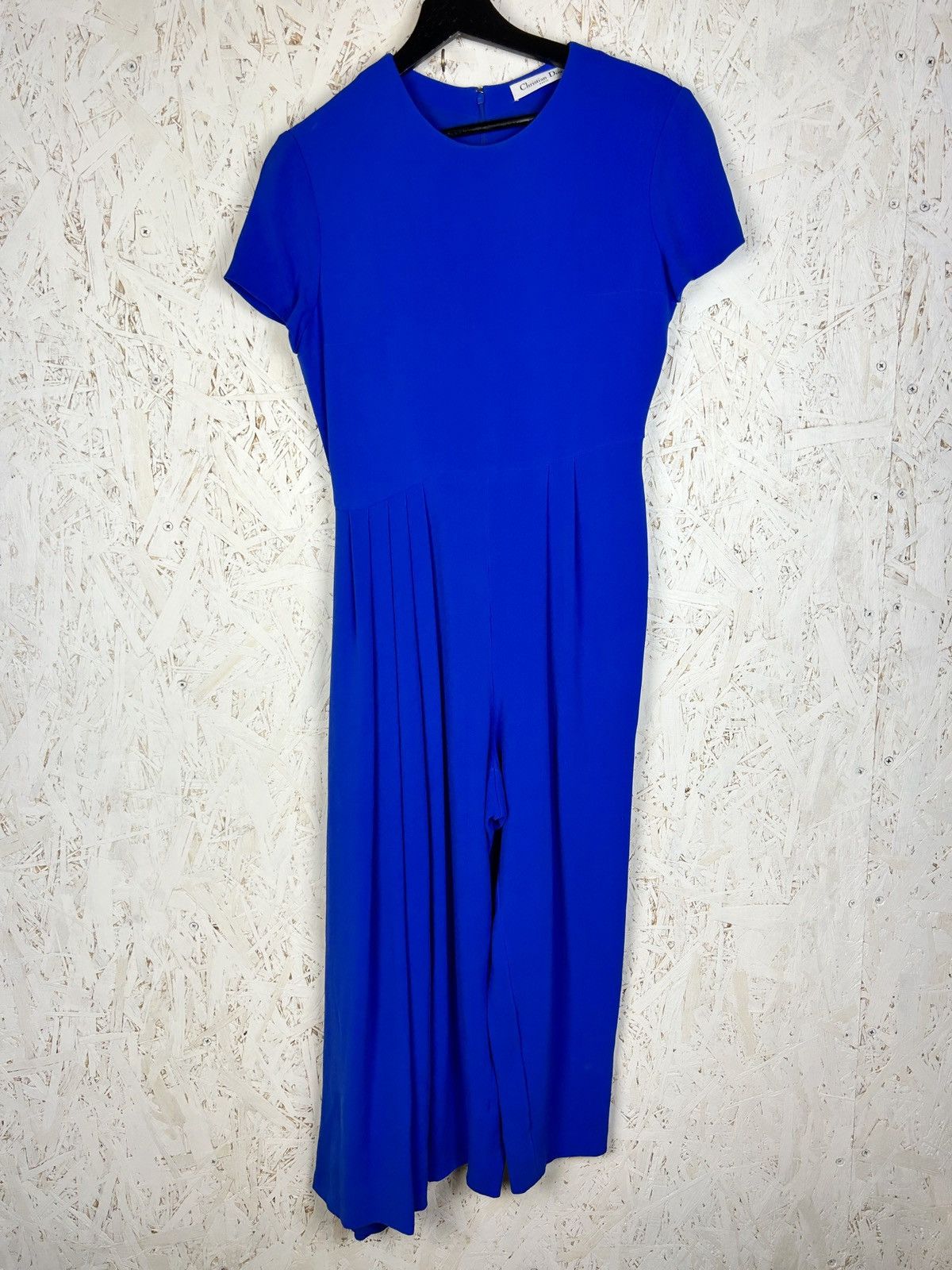 Dior Christian Dior Silk Skirt Leg Jumpsuit In Blue US 8 IT44 Size 30" / US 8 / IT 44 - 3 Thumbnail