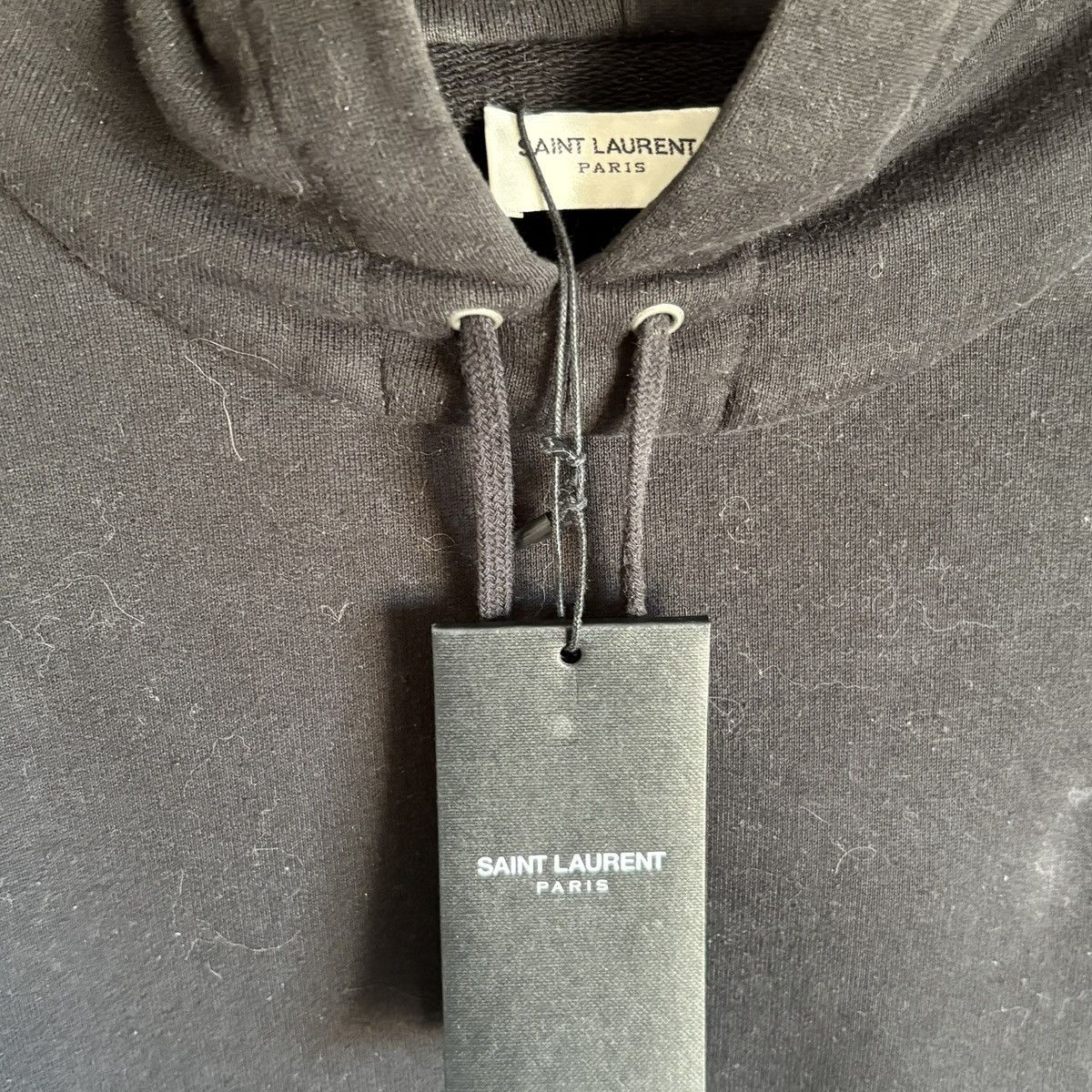 Saint Laurent Paris Black Saint Laurent Paris Logo Hoodie Size M Size US S / EU 44-46 / 1 - 4 Thumbnail