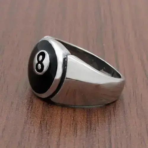 Jewelry Black 8 Ring Size 6 7 8 9 10 11 Size ONE SIZE - 6 Thumbnail