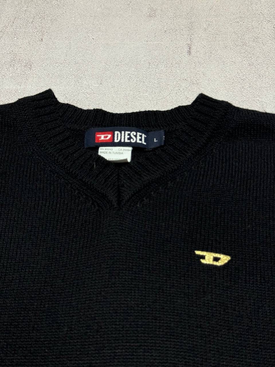 Diesel × Vintage Vintage Diesel Sweater Knit Baggy Mini Logo Y2K 90s Size US L / EU 52-54 / 3 - 4 Thumbnail