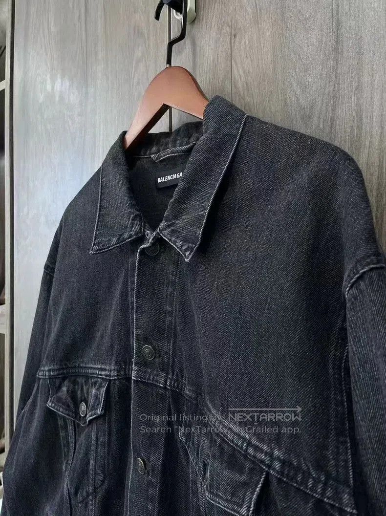 Balenciaga Balenciaga Embroidered Flag Denim Jacket. Size US S / EU 44-46 / 1 - 4 Thumbnail